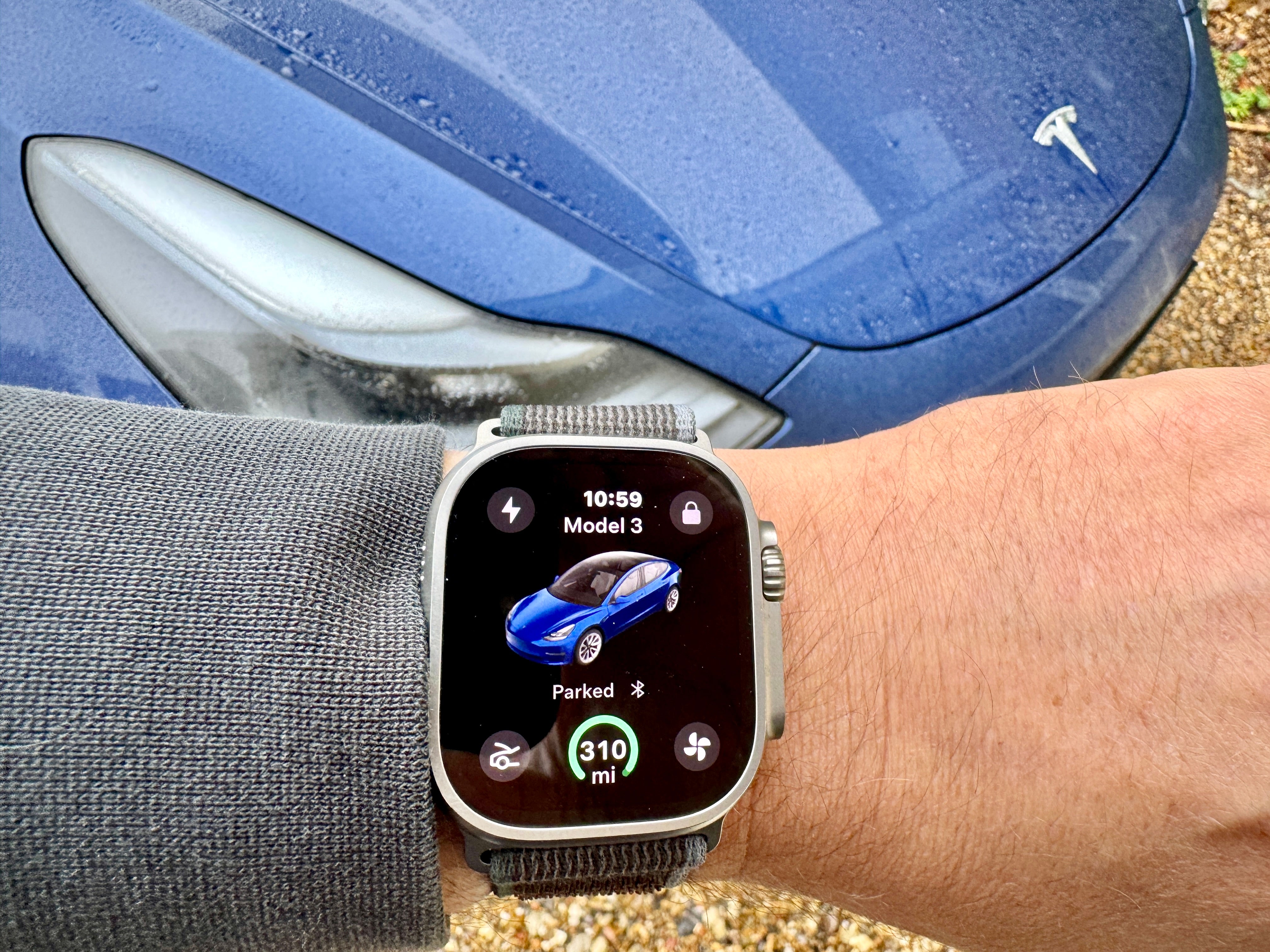 Software updates have given me a Tesla Apple Watch app that means my watch is now my Tesla car key