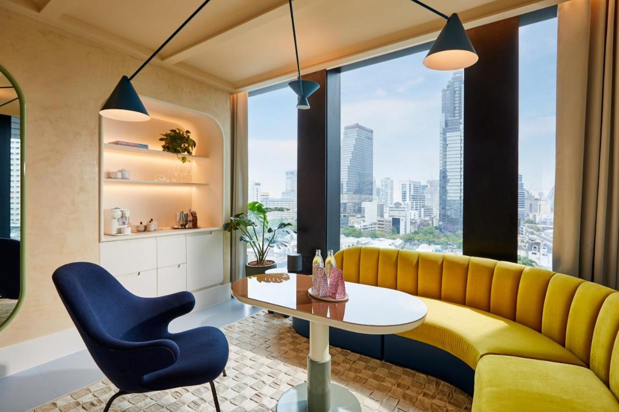 High-life: Bold rooms at The Standard in Bangkok come at surprisingly good prices