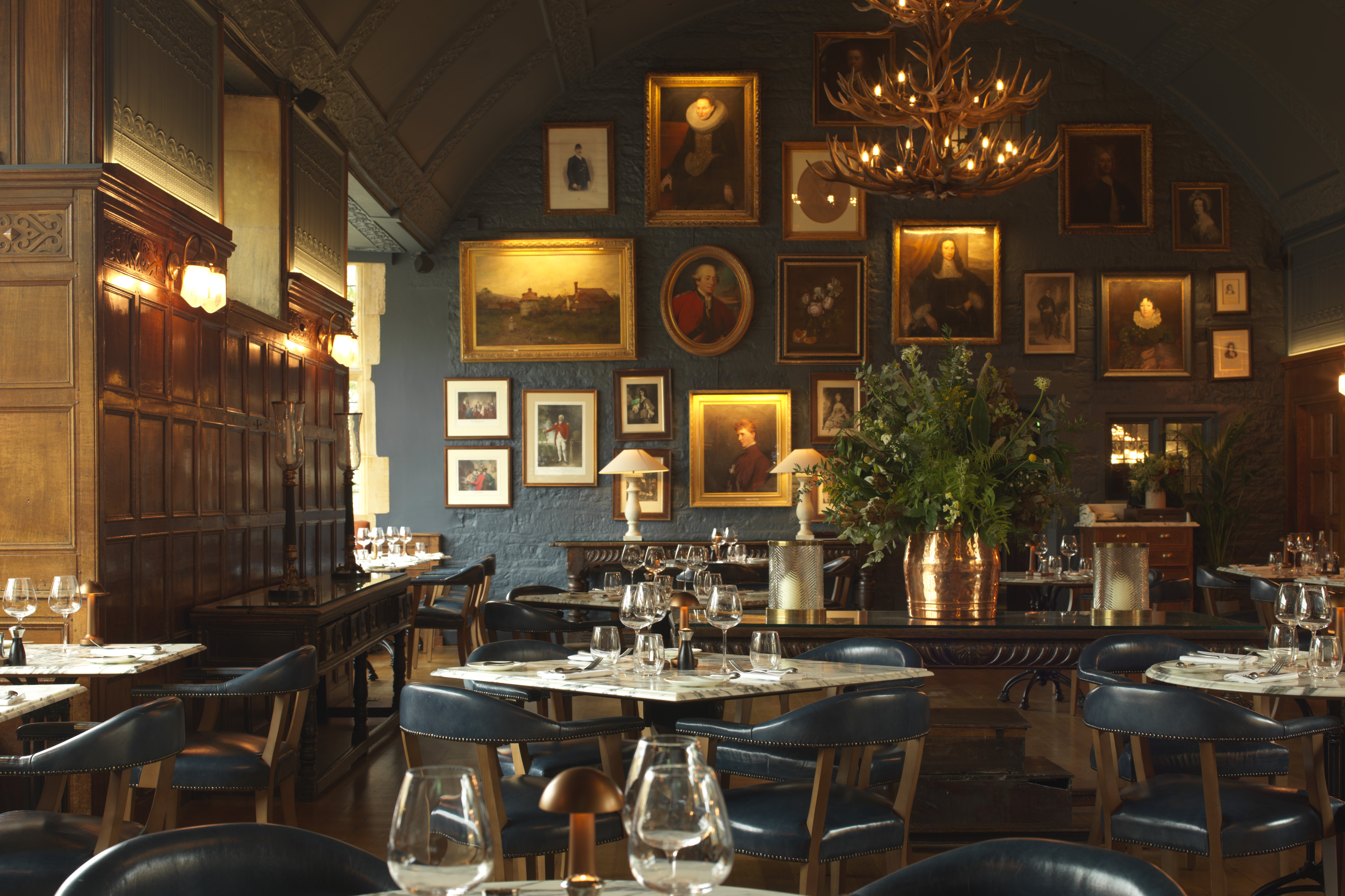 Chef James Martin has an on-site grill that provides dishes that draw inspiration from seasonal and local produce