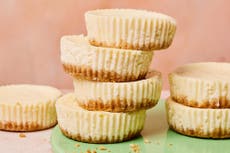 These mini New York cheesecakes by Alex Hughes are low-calorie yet full of flavour