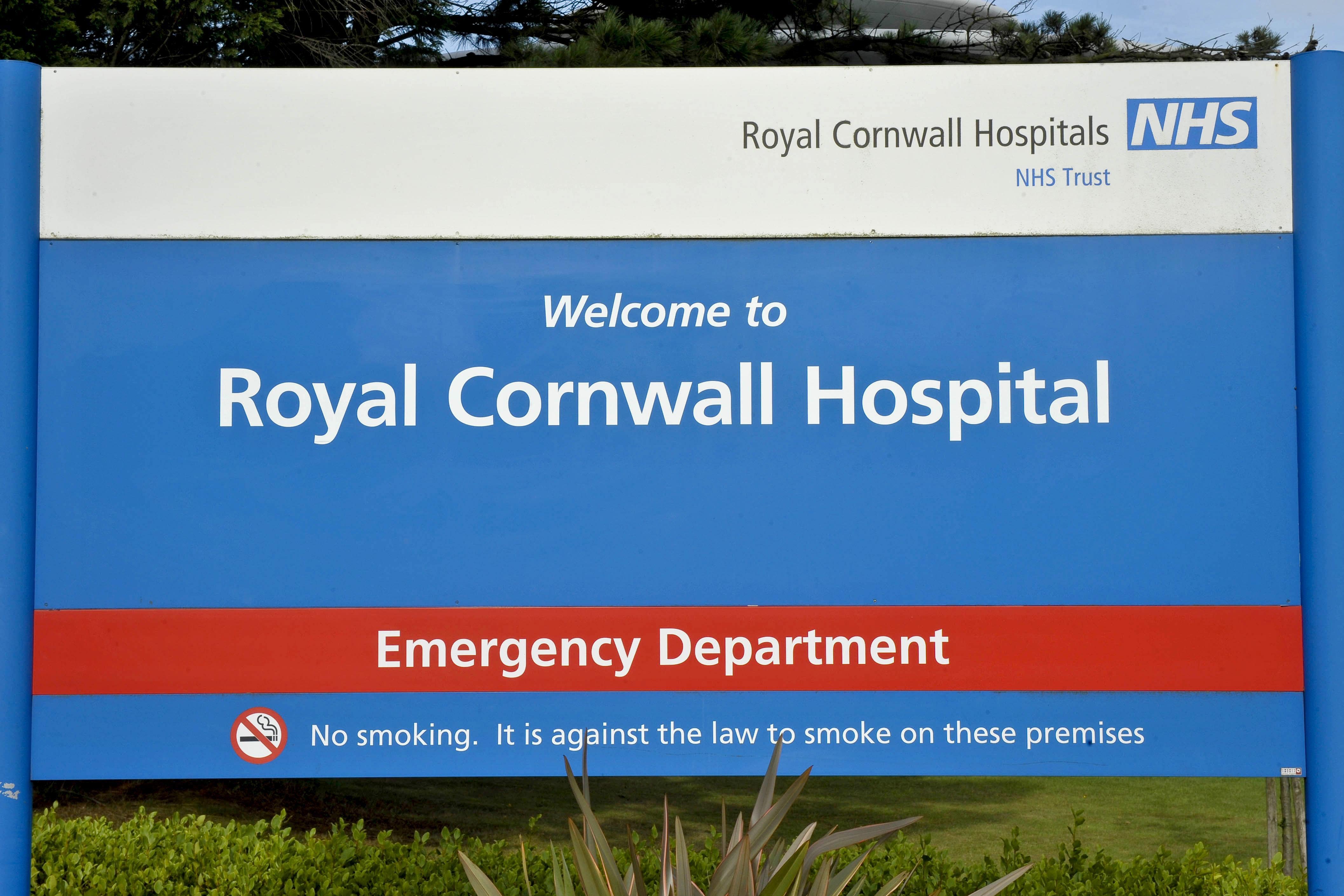 The Royal Cornwall Hospital in Truro is seeing high patient numbers (Ben Birchall/PA)