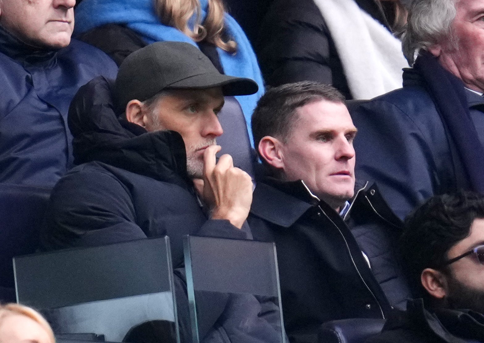 The new England manager Thomas Tuchel was in attendence at the Tottenham Hotspur stadium