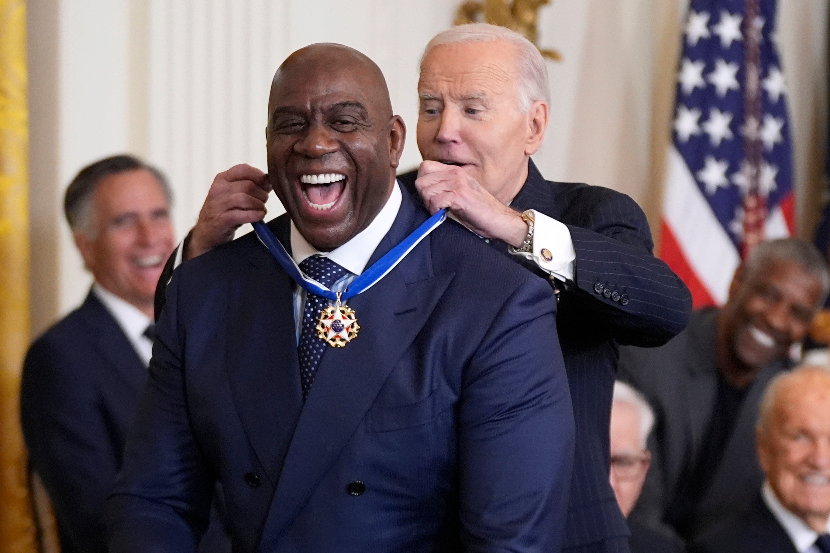 NBA legend Earvin ‘Magic’ Johnson was honored for his contribution to sport and philanthropy