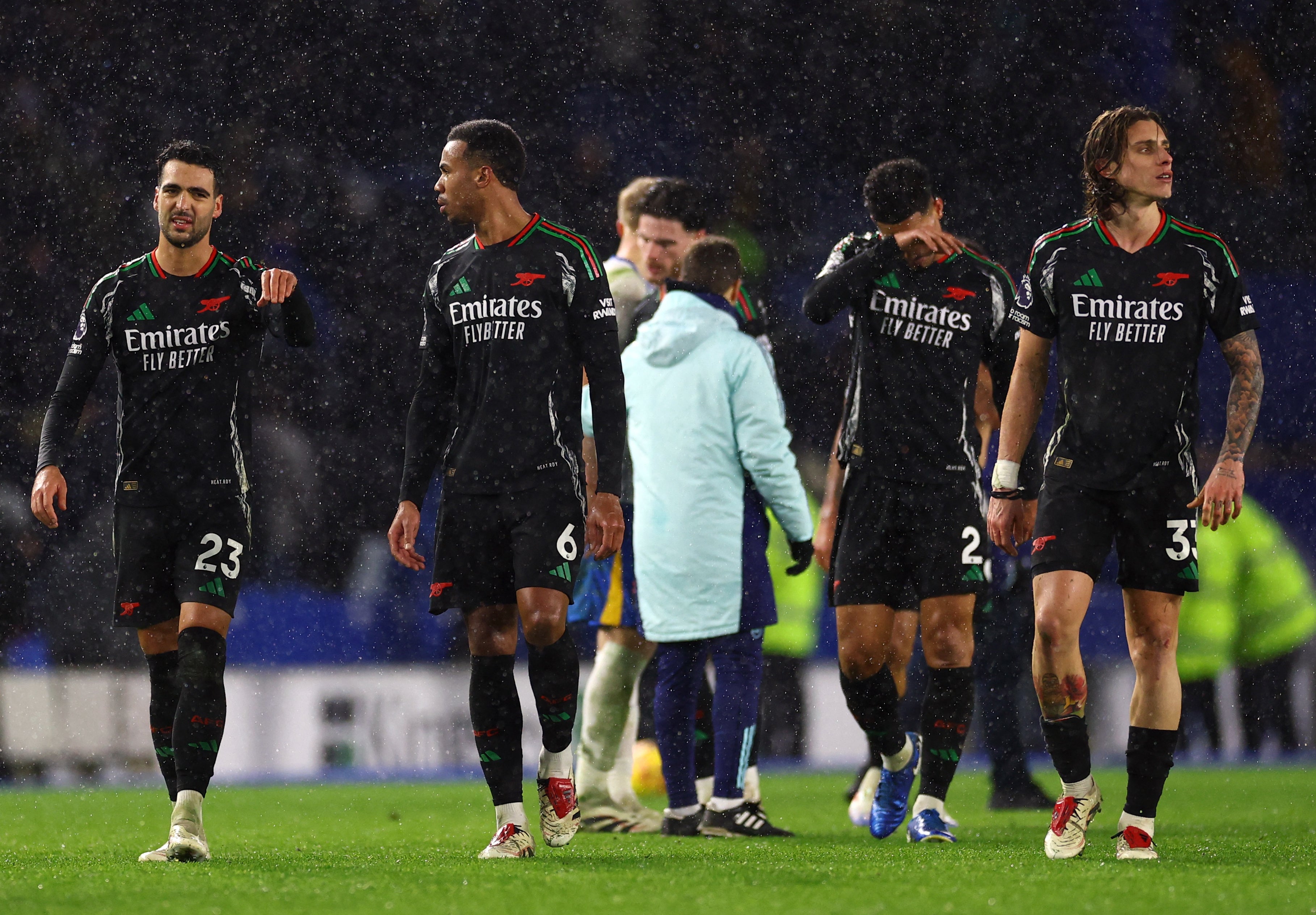 Arsenal were held to a 1-1 draw at the Amex Stadium and dropped two crucial points in the title race