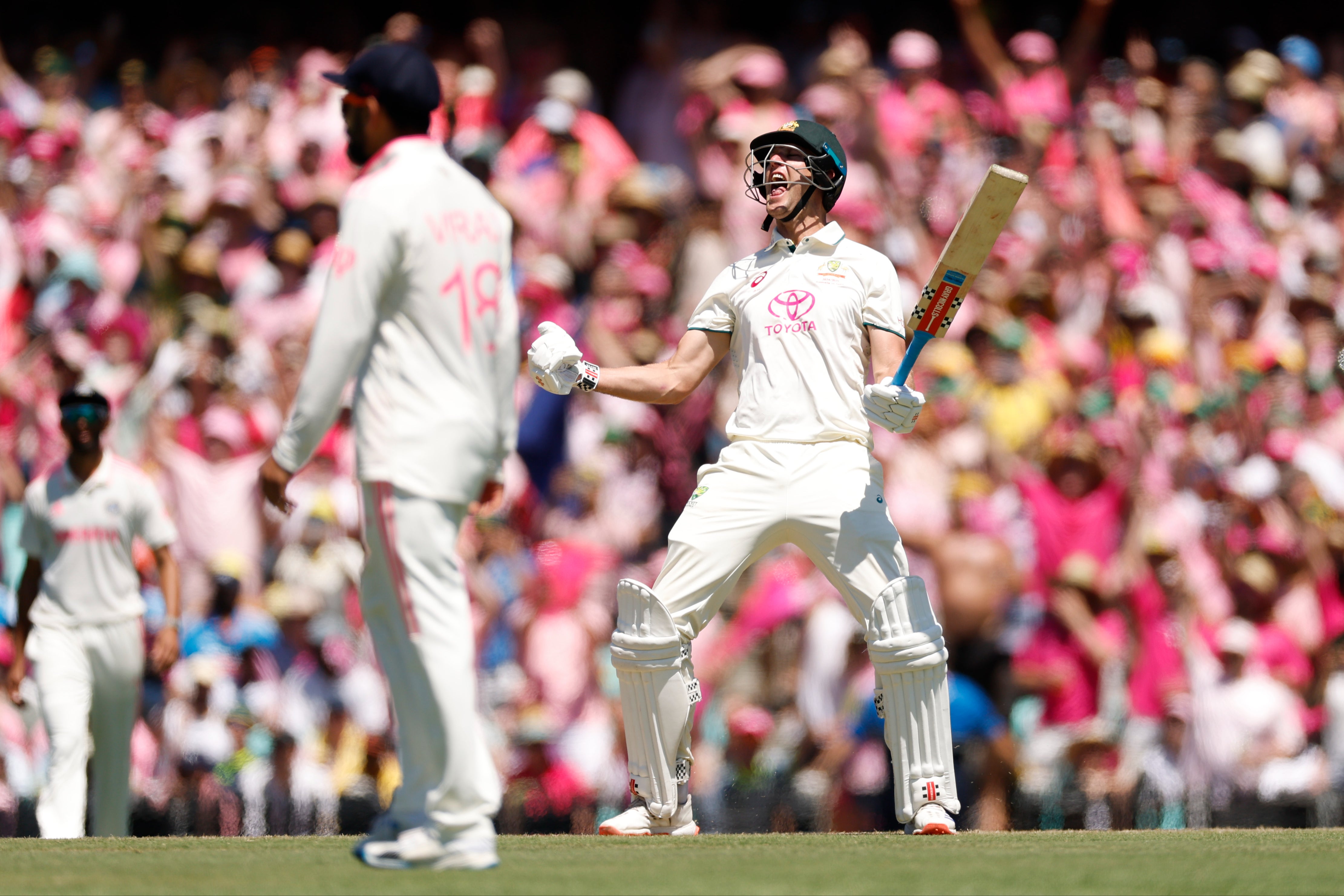 Beau Webster smashed the winning runs for Australia on Test debut