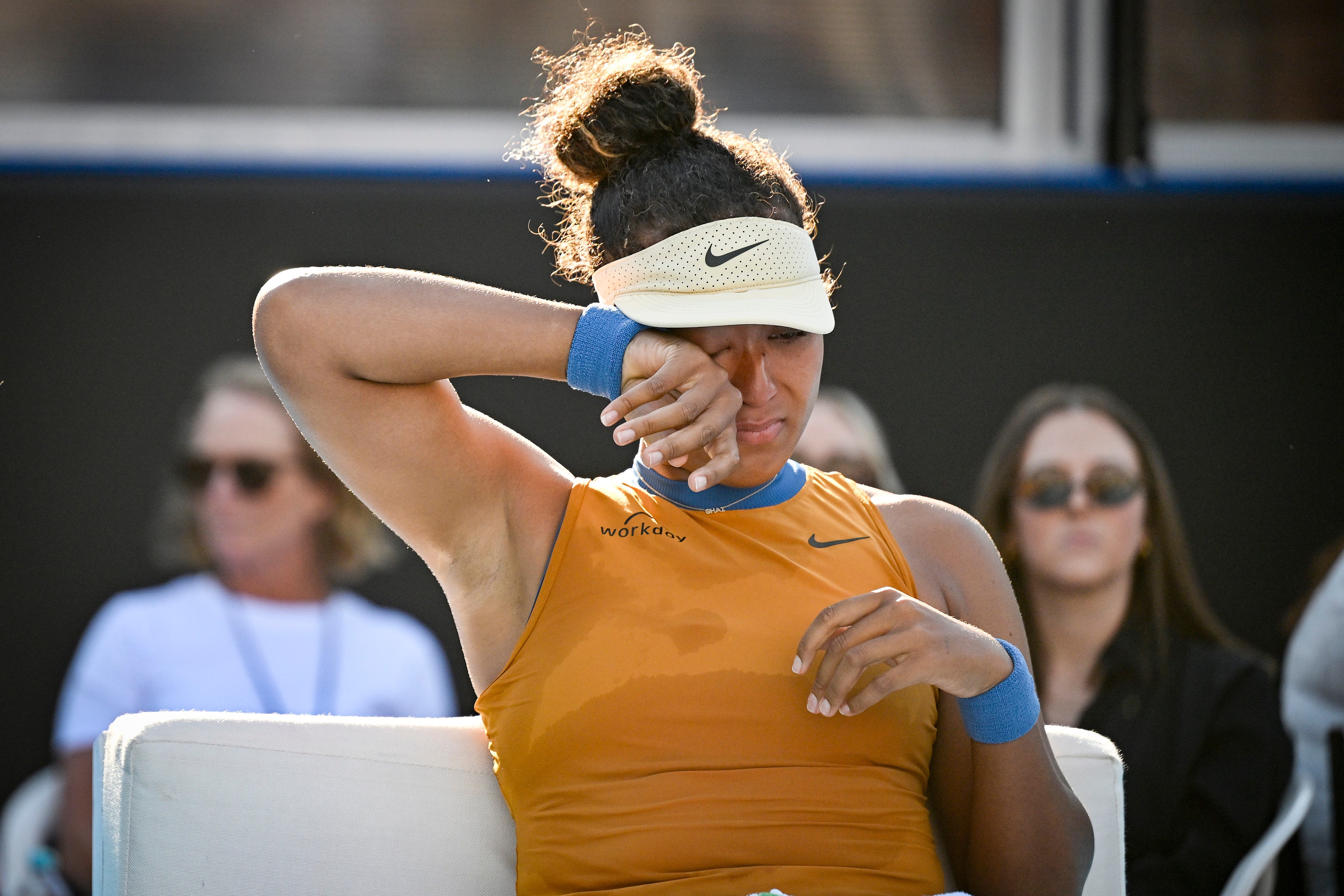 Naomi Osaka was forced to retire in Auckland