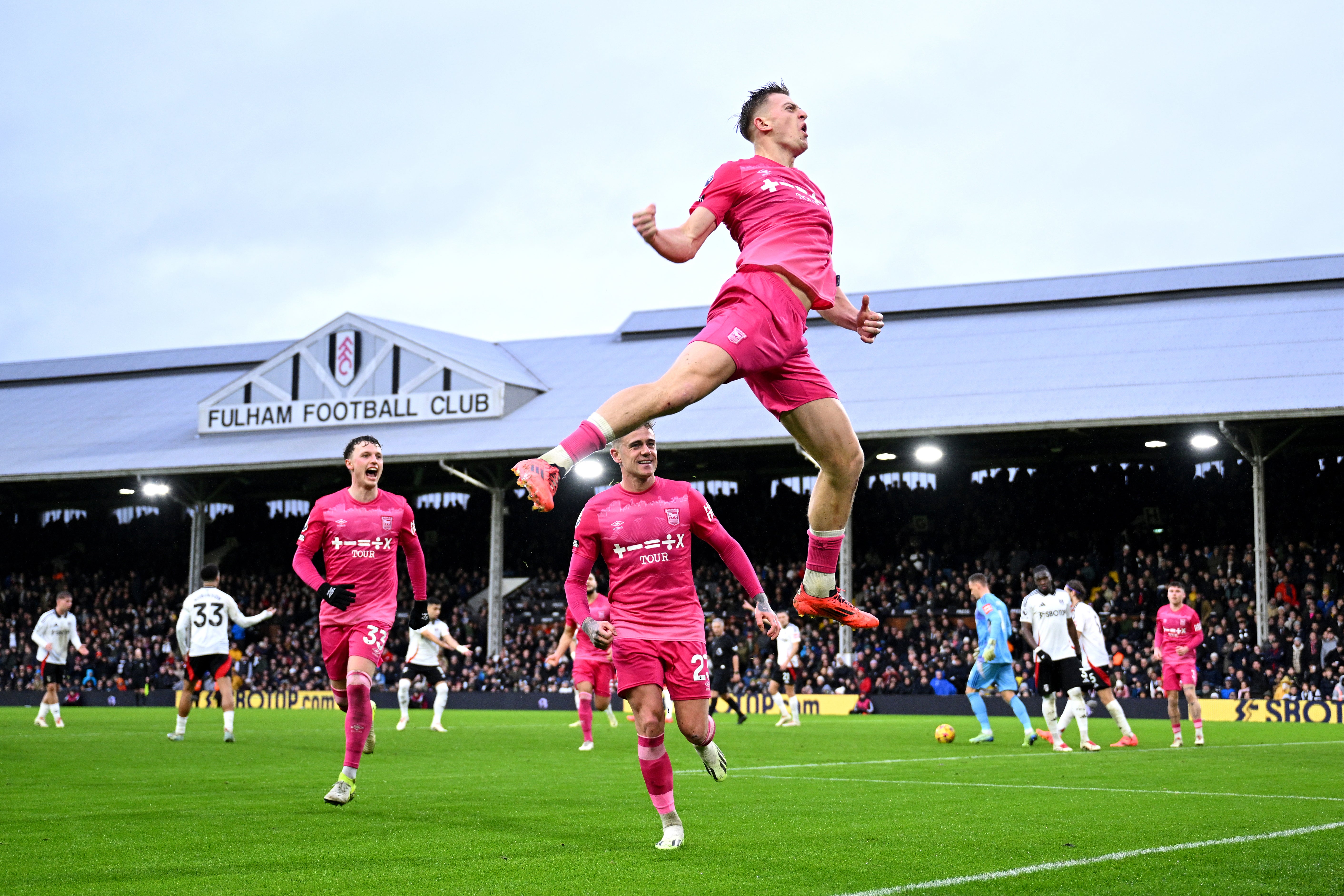 Liam Delap thought he had secured victory for Ipswich