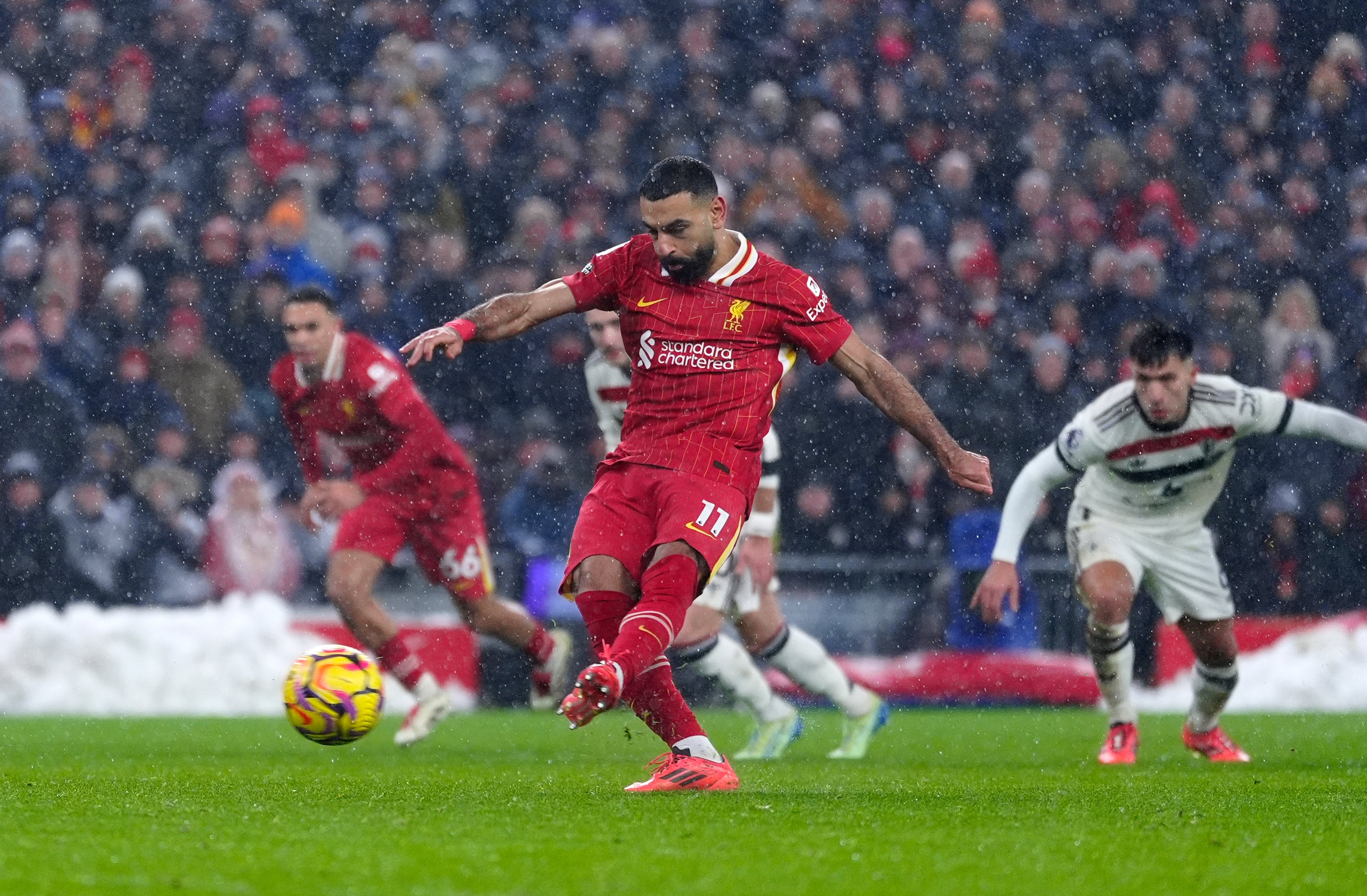 Mohamed Salah fires home from the penalty spot