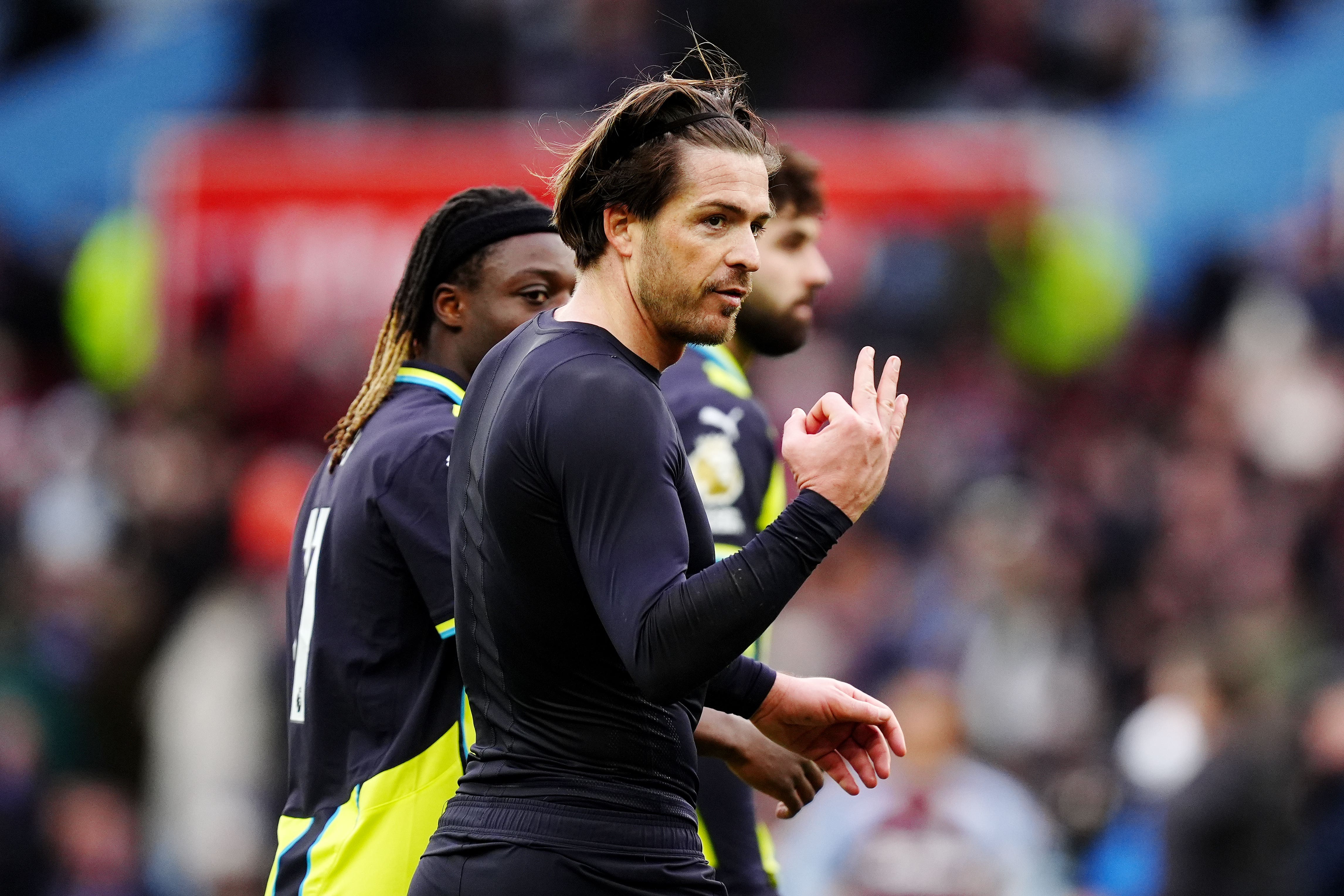 Manchester City’s Jack Grealish has lost his place to Savinho (Mike Egerton/PA)