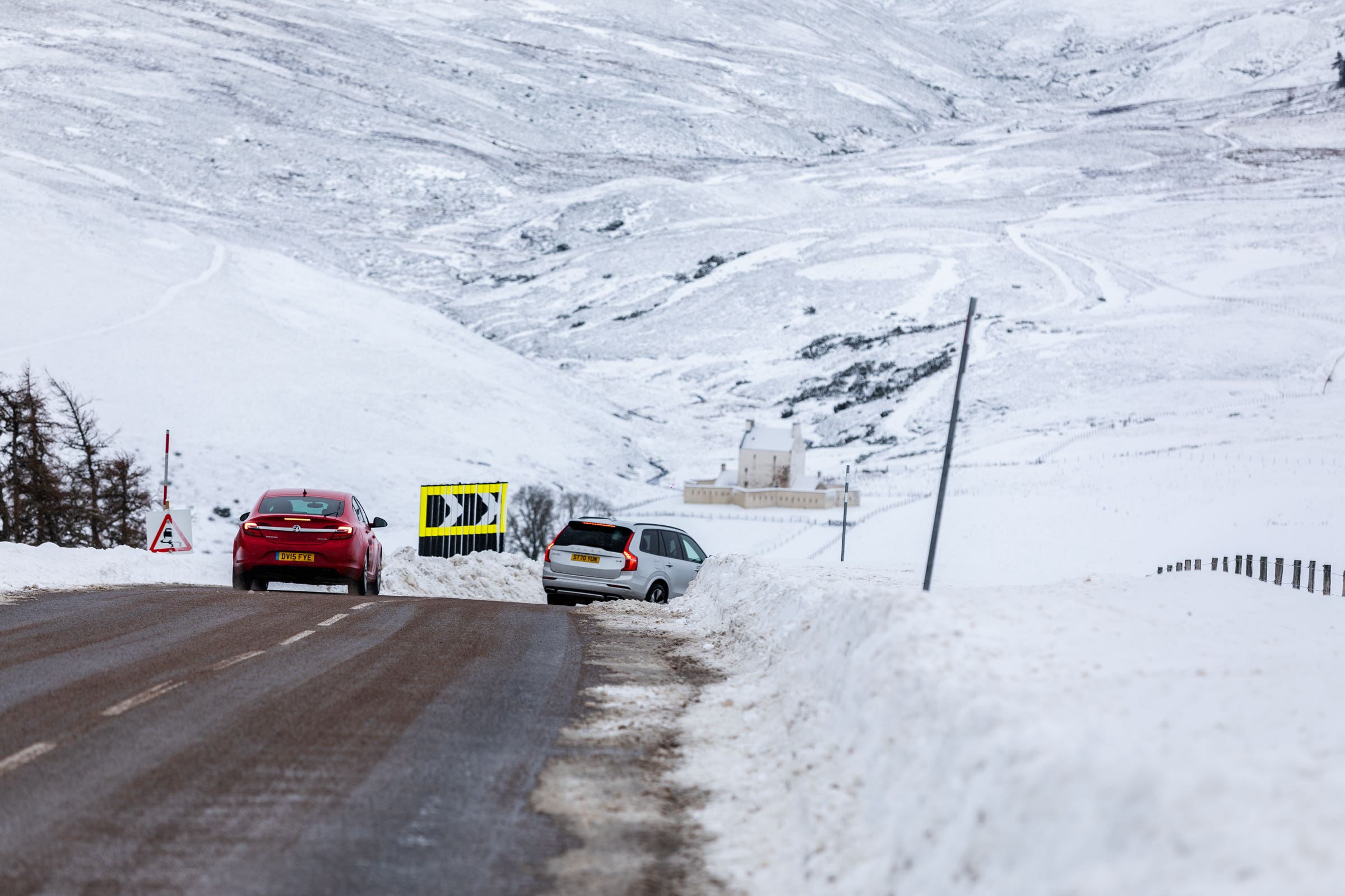 Overnight snow and ice saw a number of schools in north-east Scotland closed on Monday and warnings of difficult driving conditions (Paul Campbell/PA)