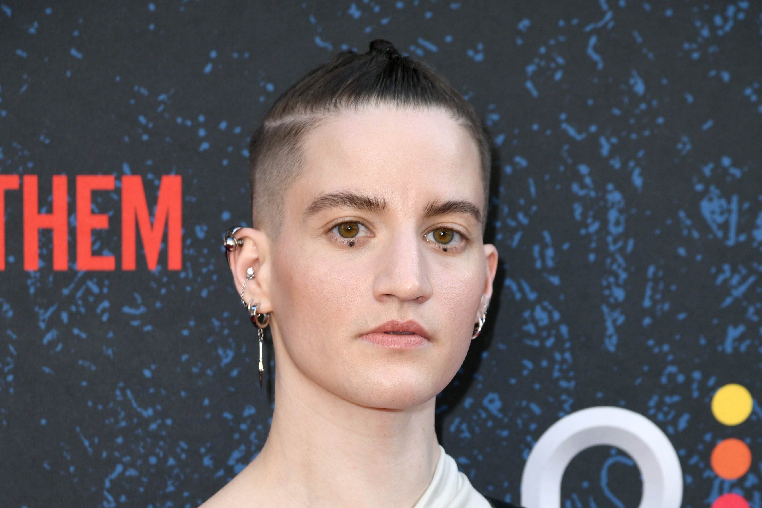 Germaine pictured at the Los Angeles LGBTQ+ Film Festival in 2022