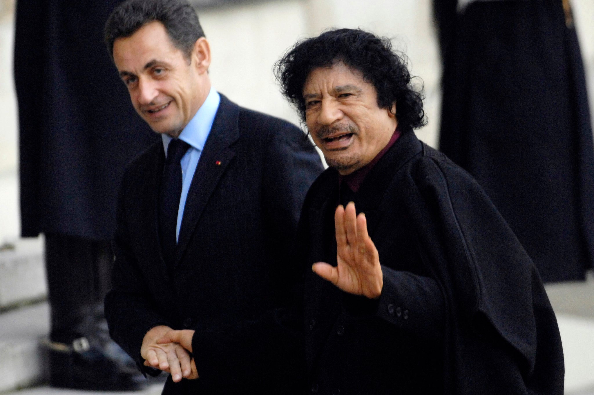 Sarkozy was one of the first western leaders to support military intervention against Gaddafi’s government in 2011