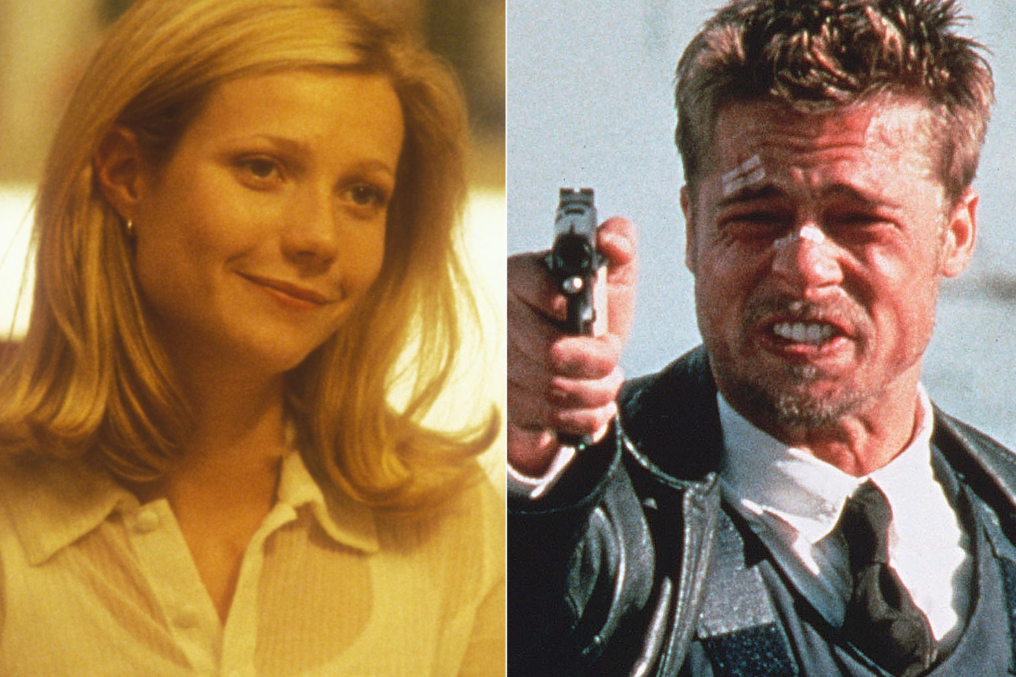 Heads up: Gwyneth Paltrow and Brad Pitt in David Fincher’s ‘Se7en’