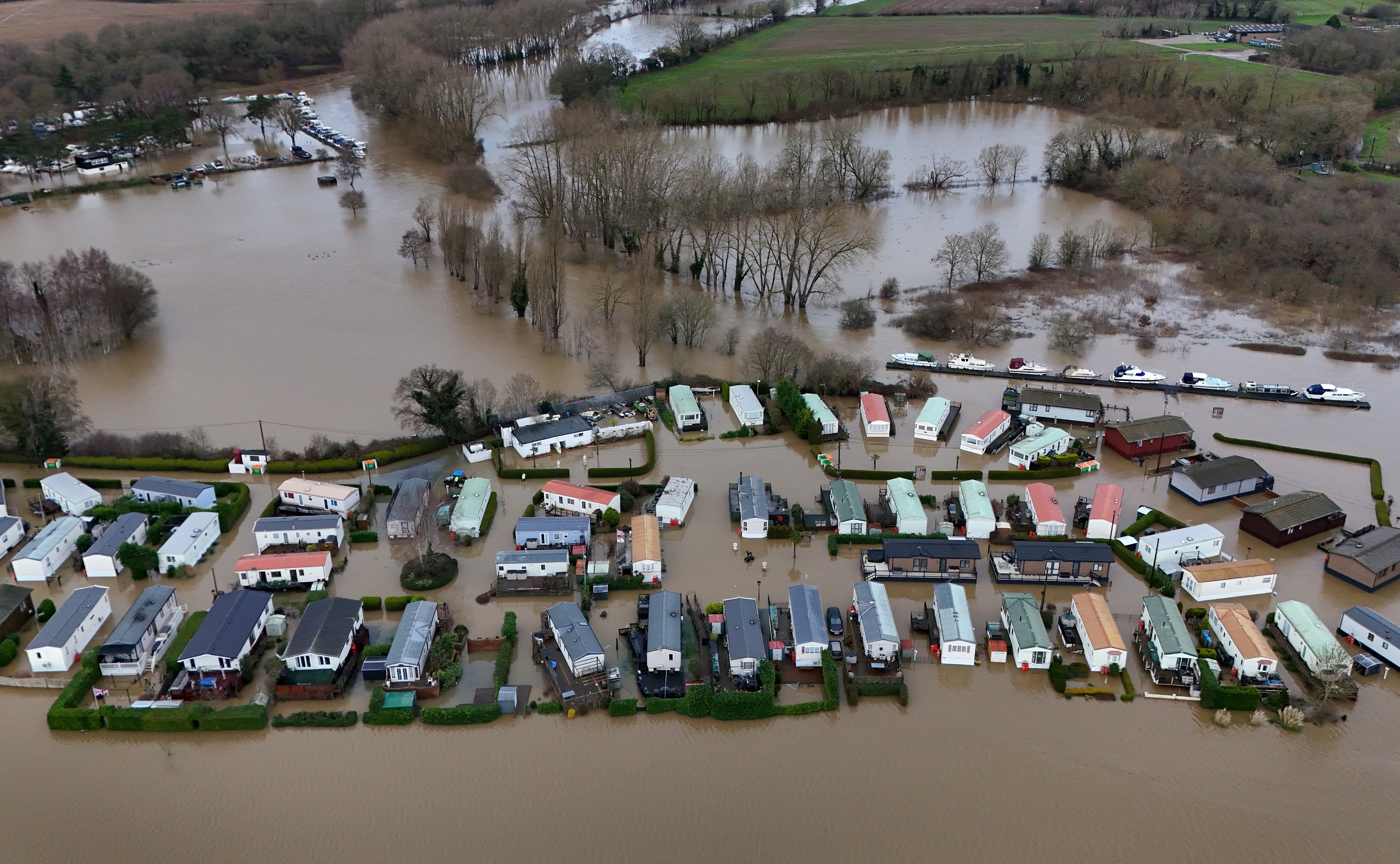 The Little Venice caravan park located in Yalding, Kent