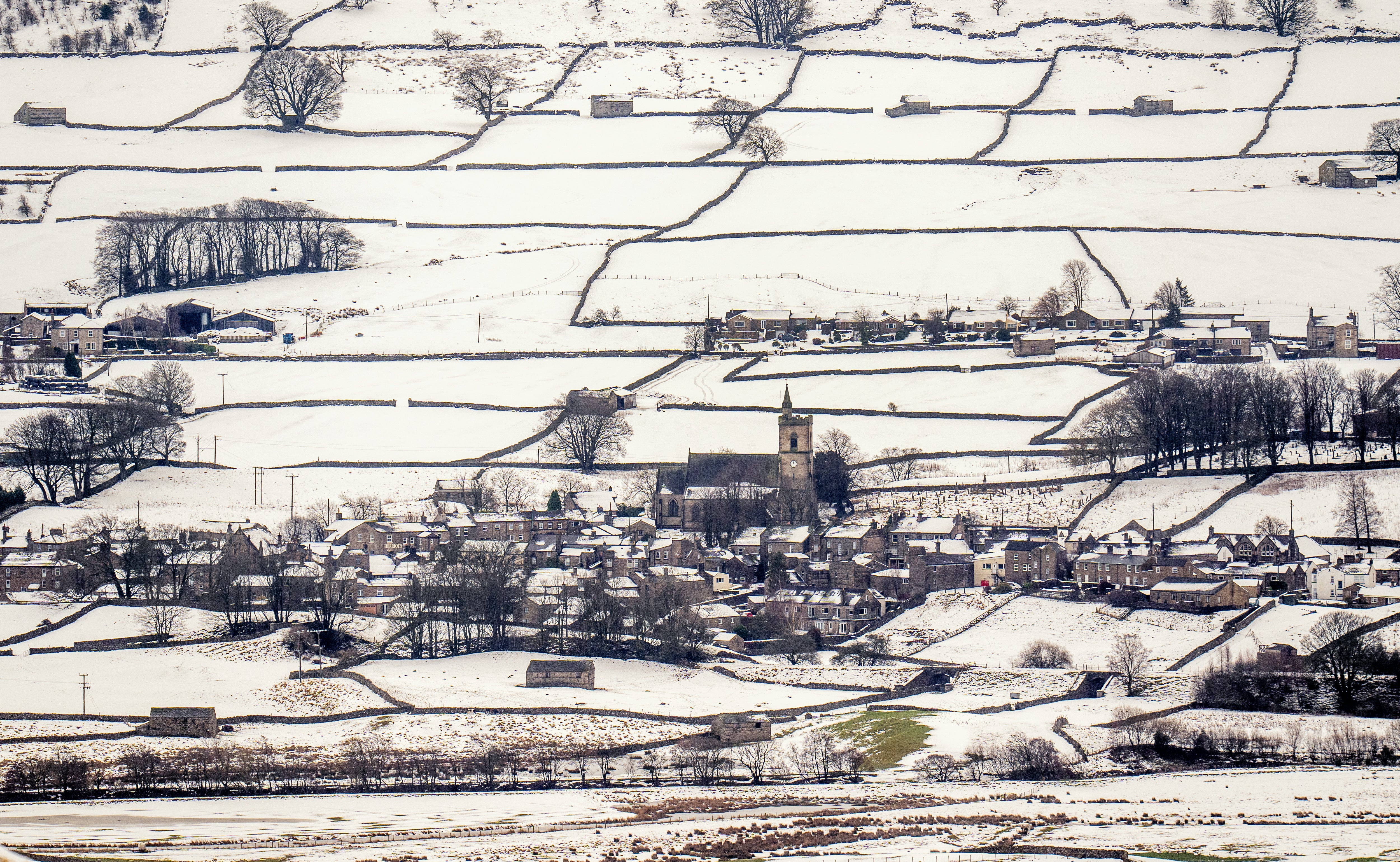 Hawes in the Yorkshire Dales National Park on Monday