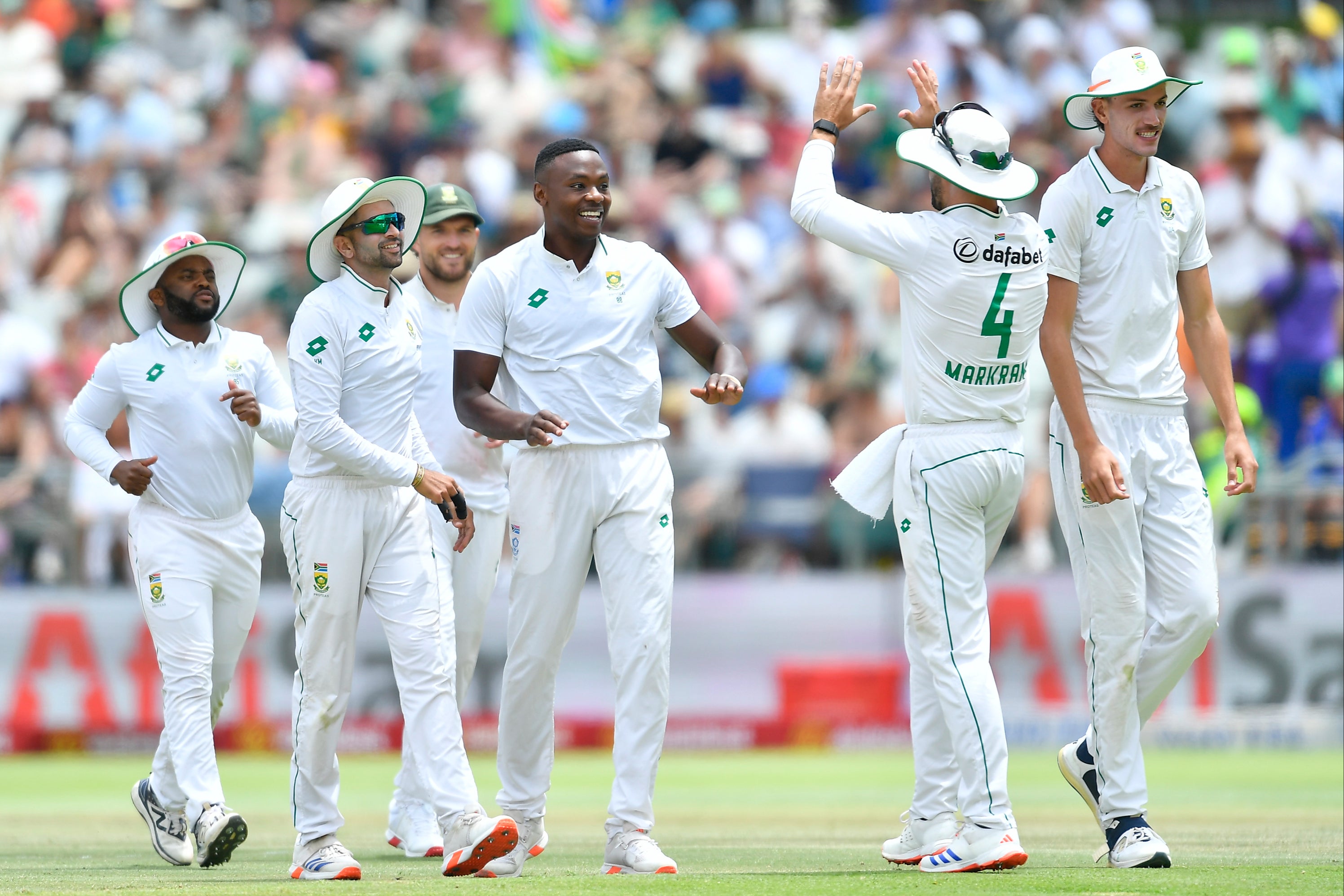 Kagiso Rabada and co eventually broke Pakistan’s resistance in Cape Town