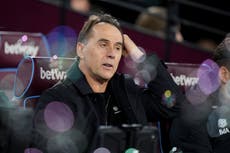 Julen Lopetegui’s West Ham future in doubt as technical director stays away