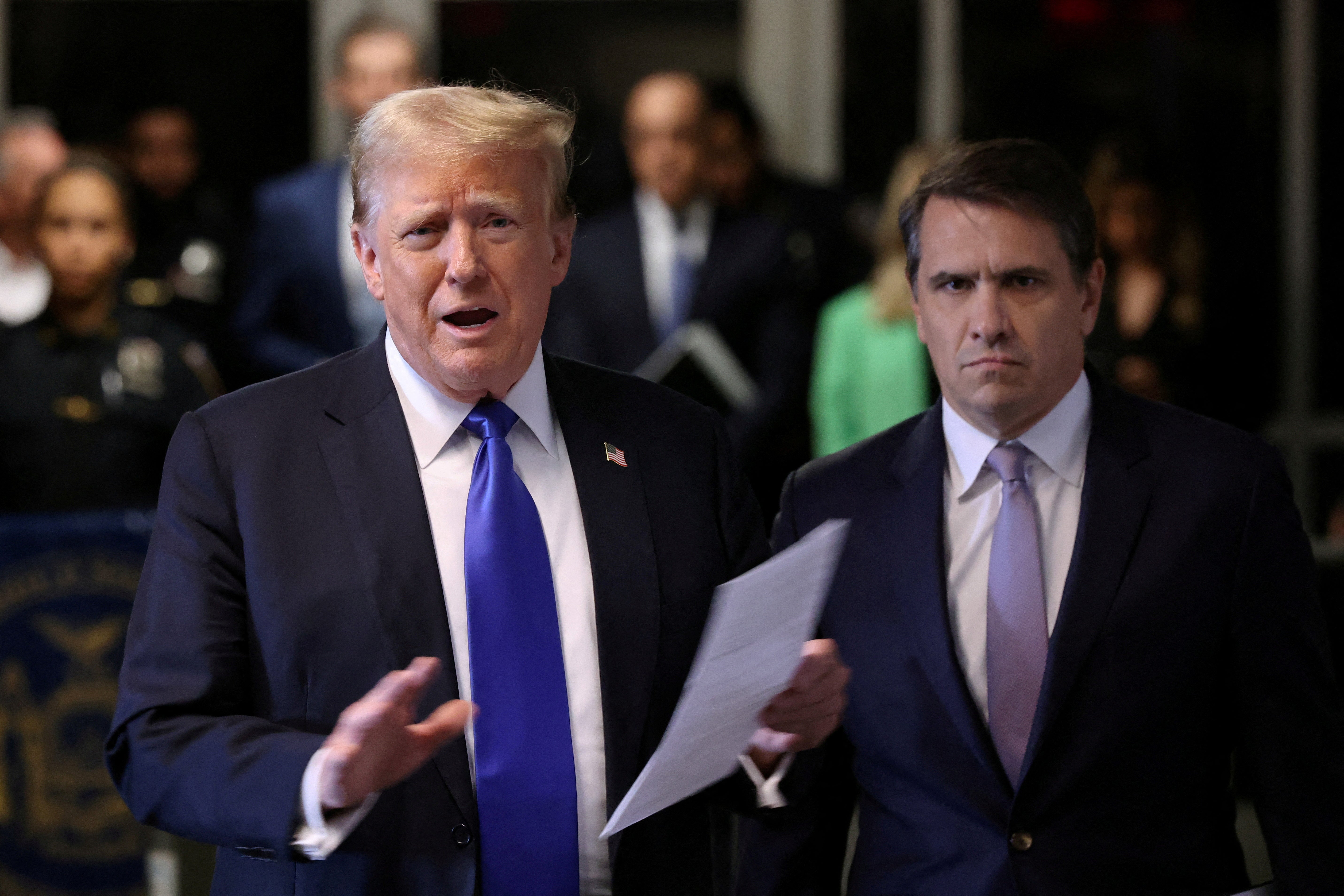 Donald Trump, pictured next to his criminal defense attorney Todd Blanche, is set to be sentenced in Manhattan criminal court on January 10 for a jury’s May 30, 2024 conviction on falsification of business records