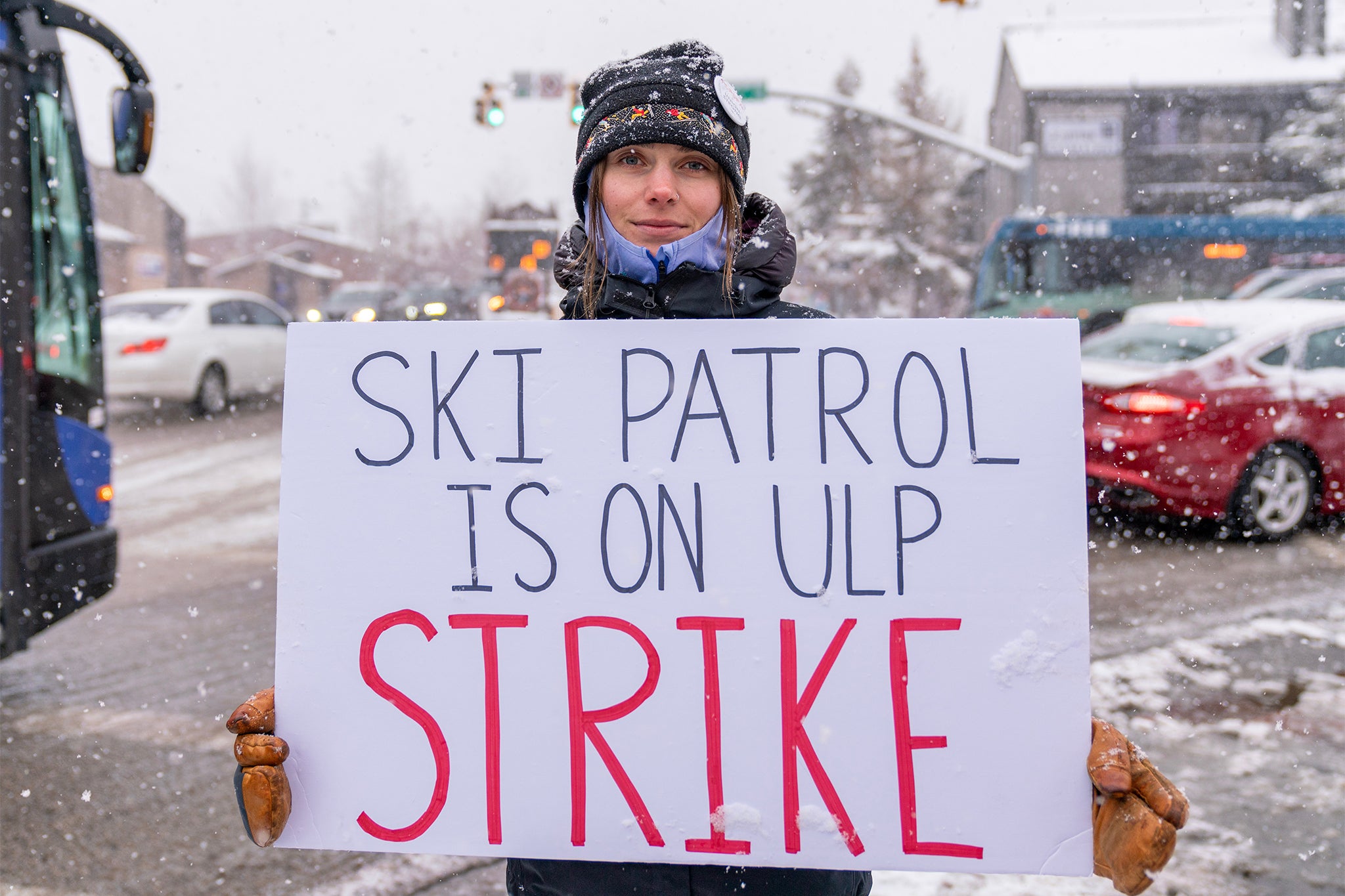 Ski patrollers have been on strike since 27 December