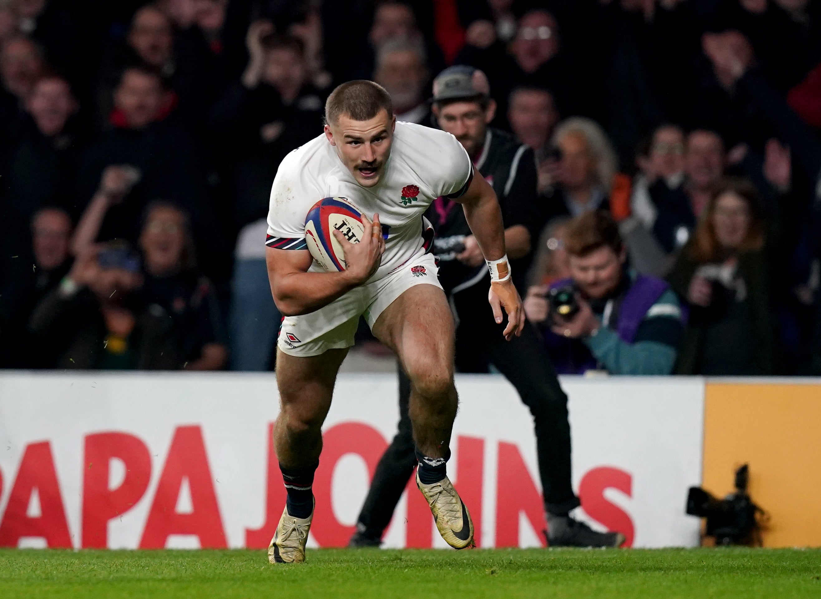 Ollie Sleightholme has impressed in his short time in an England shirt