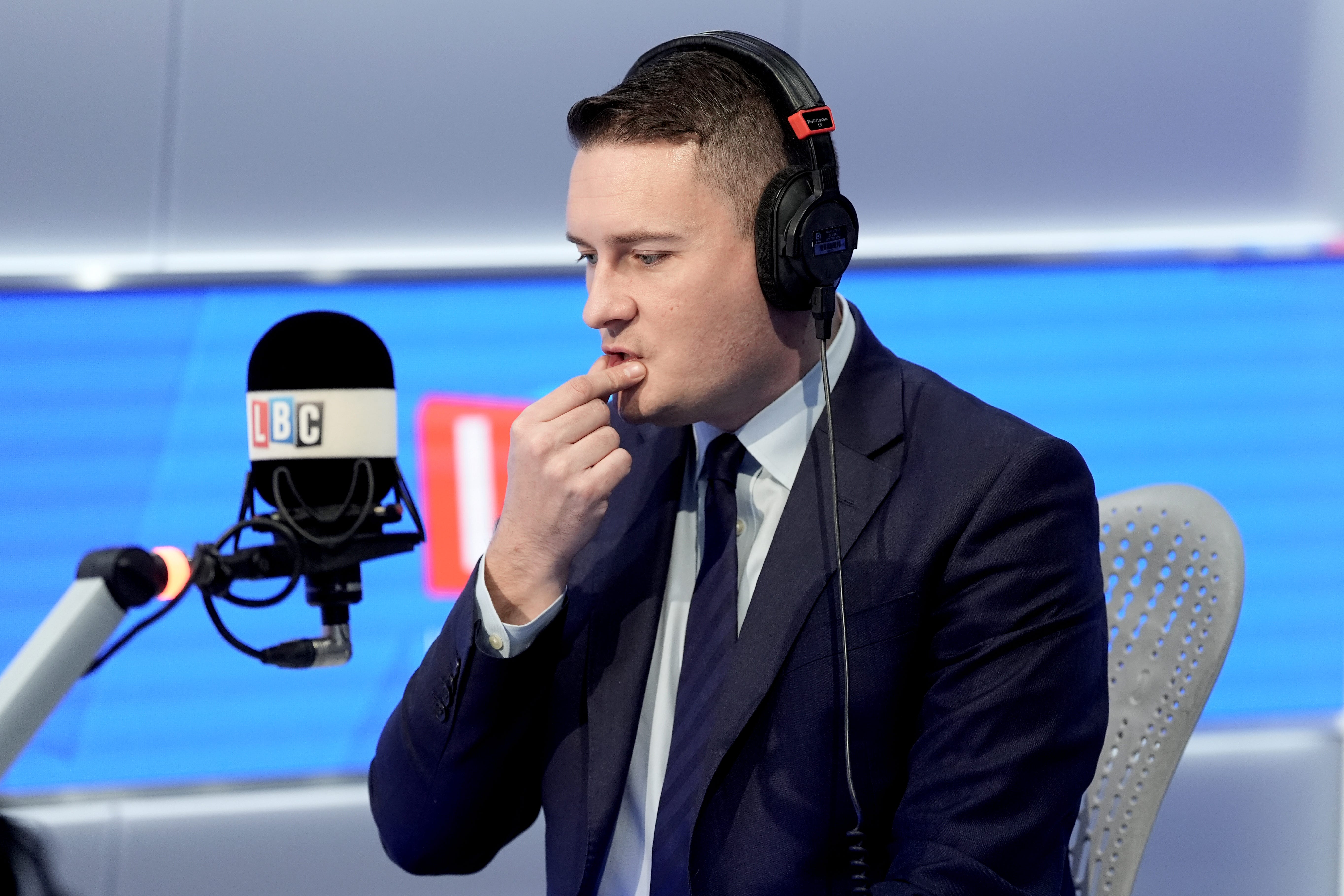 Health Secretary Wes Streeting during an appearance on LBC’s Sheila Fogarty show (Stefan Rousseau/PA)