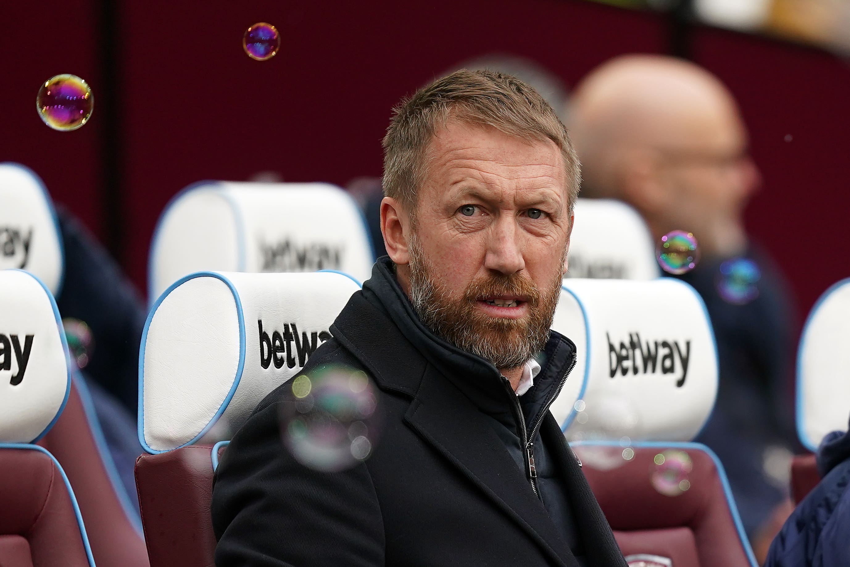 Graham Potter is still in talks to become West Ham manager (Mike Egerton/PA)