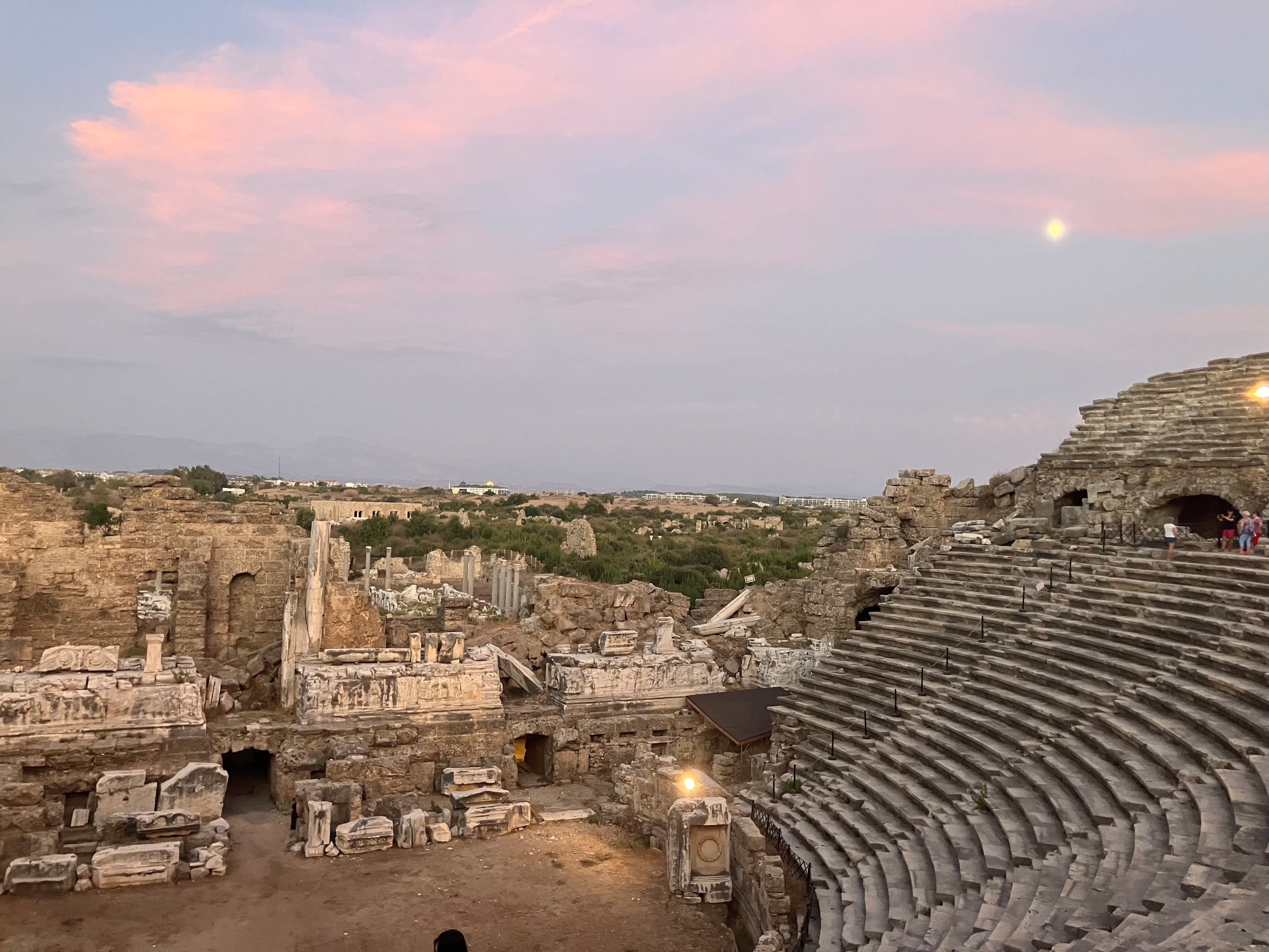 The ancient Greek theatre at Side