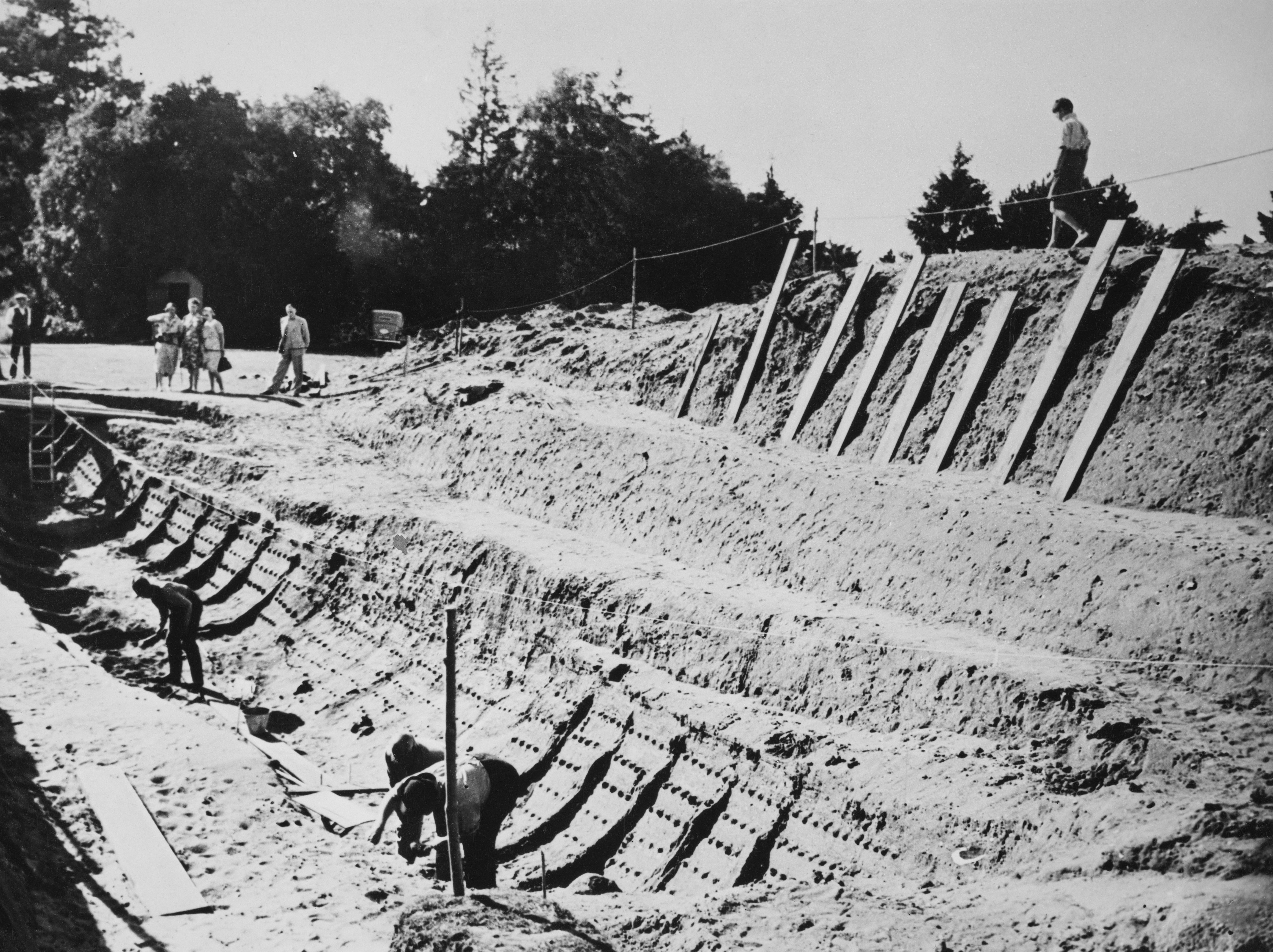 The site was unearthed in 1939 with a 27-metre oak ship discovered alongside Byzantium silverware and other treasures