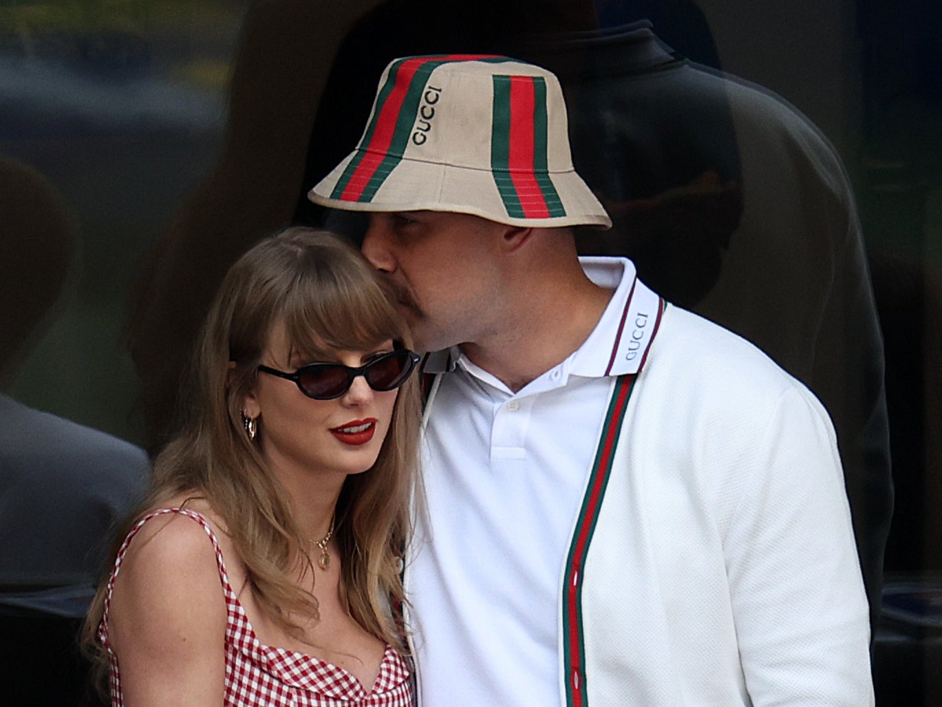 Travis Kelce and Taylor Swift at the 2024 U.S. Open