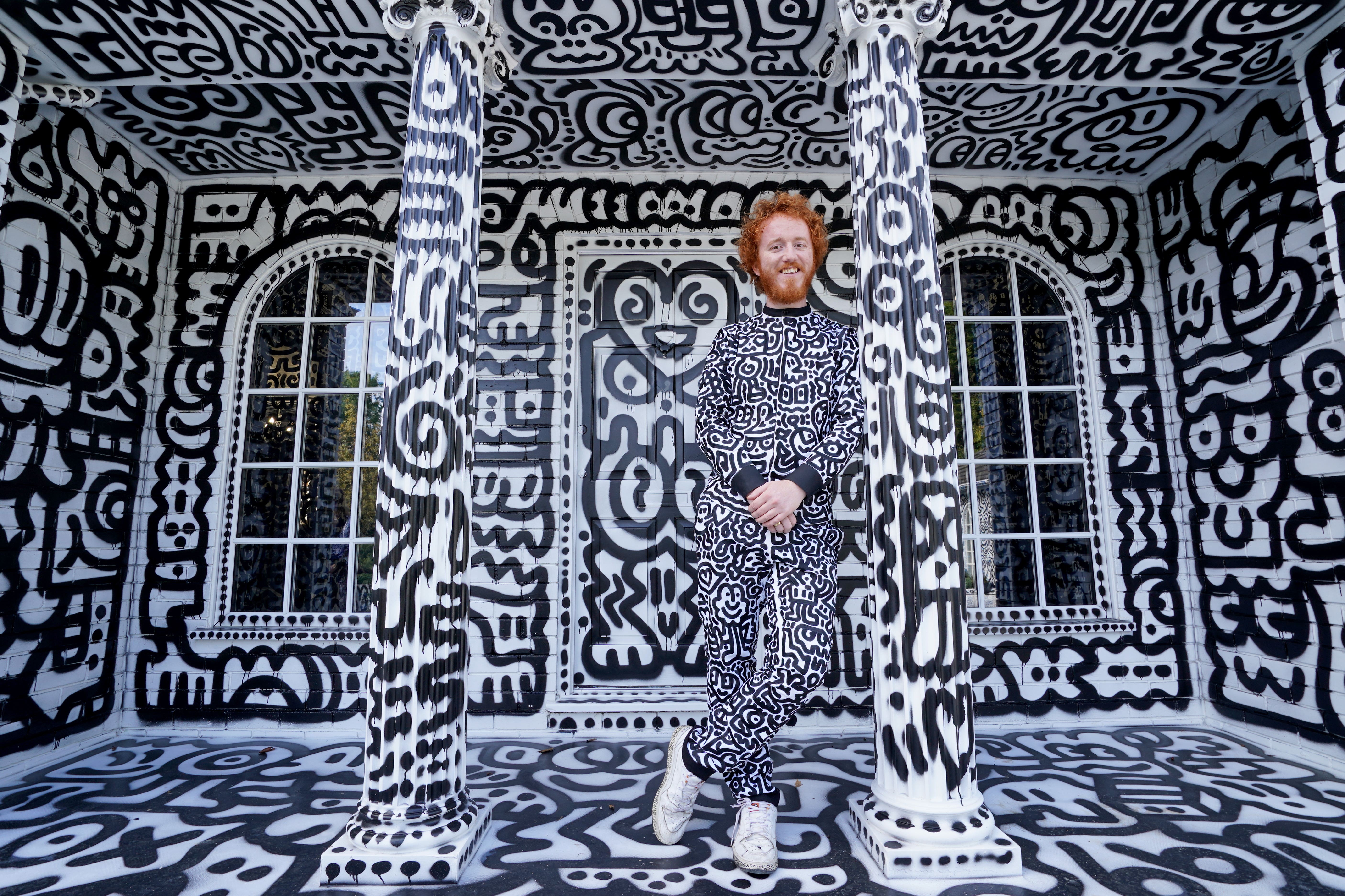 Artist Sam Cook wants to build a house showing off his trademark doodles (Gareth Fuller/PA)