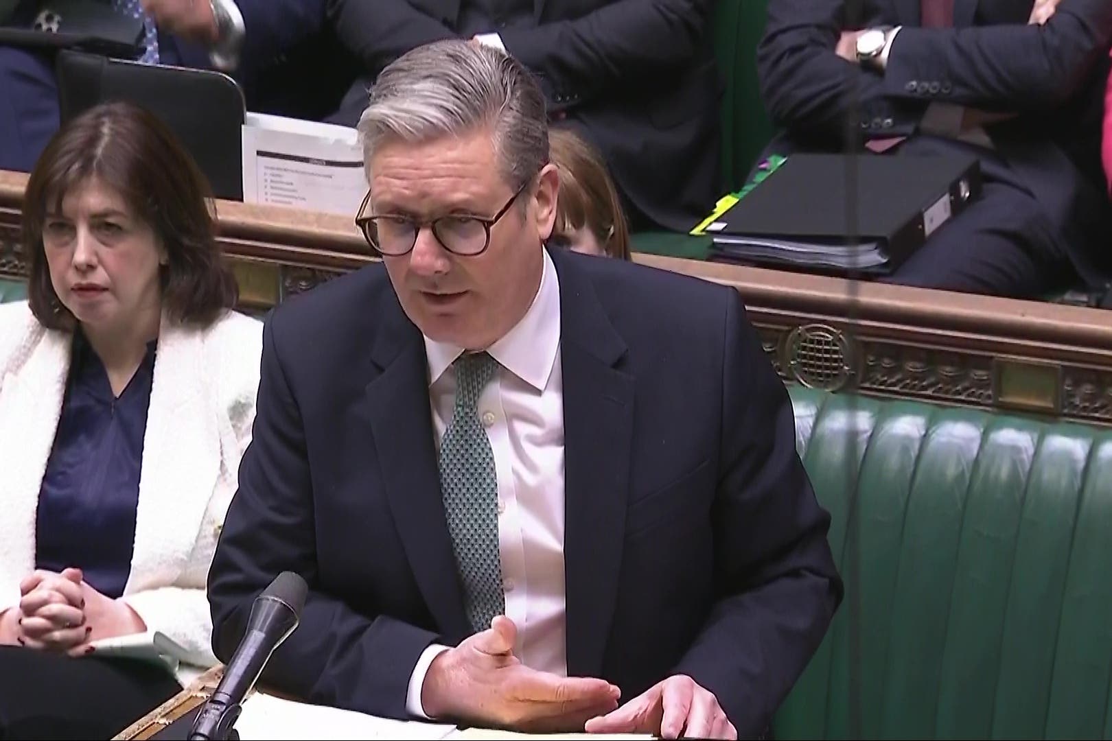 Sir Keir Starmer speaking during Prime Minister’s Questions (House of Commons/UK Parliament)