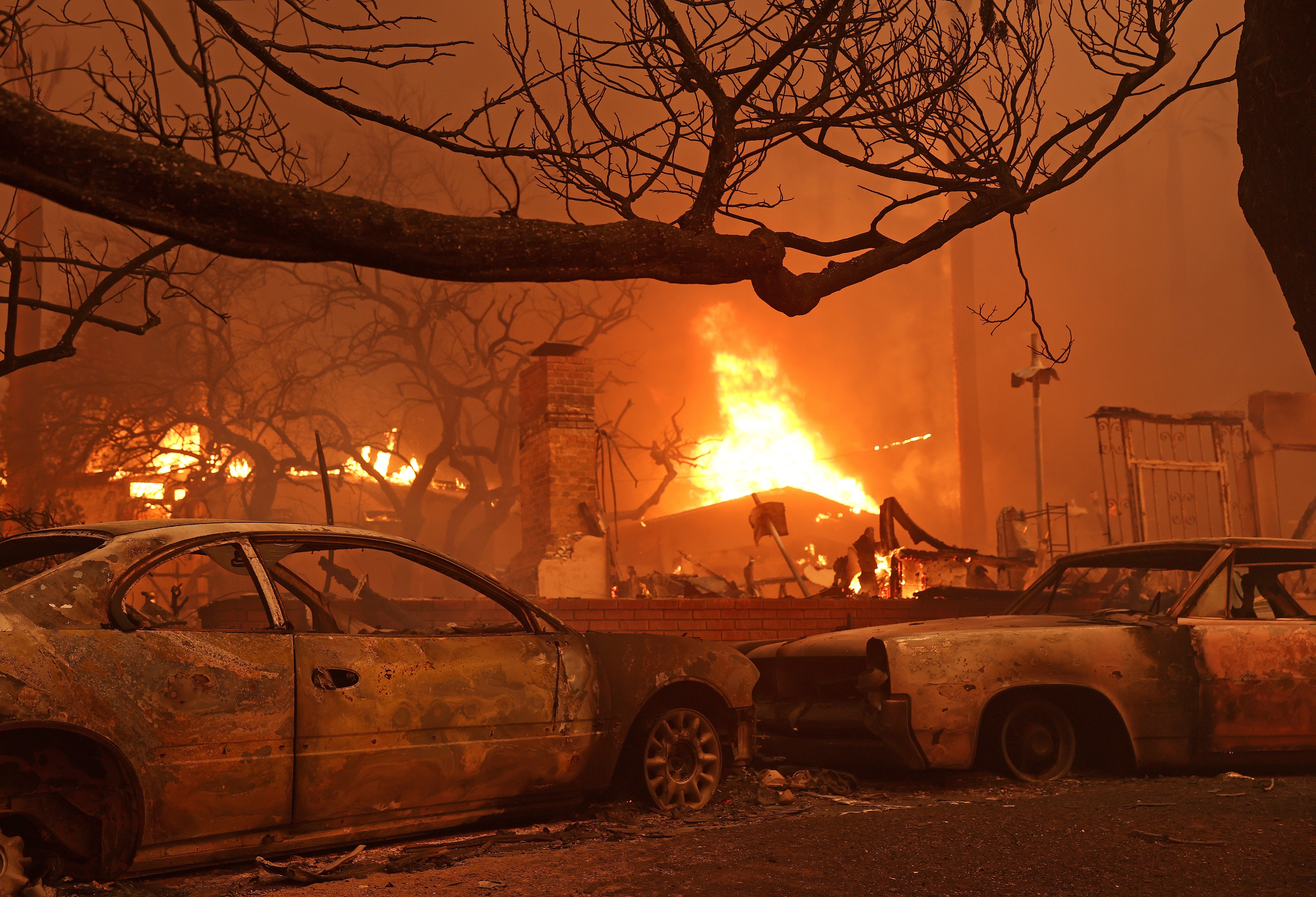 Wildfires are raging in Los Angeles as a result of high winds and dry conditions