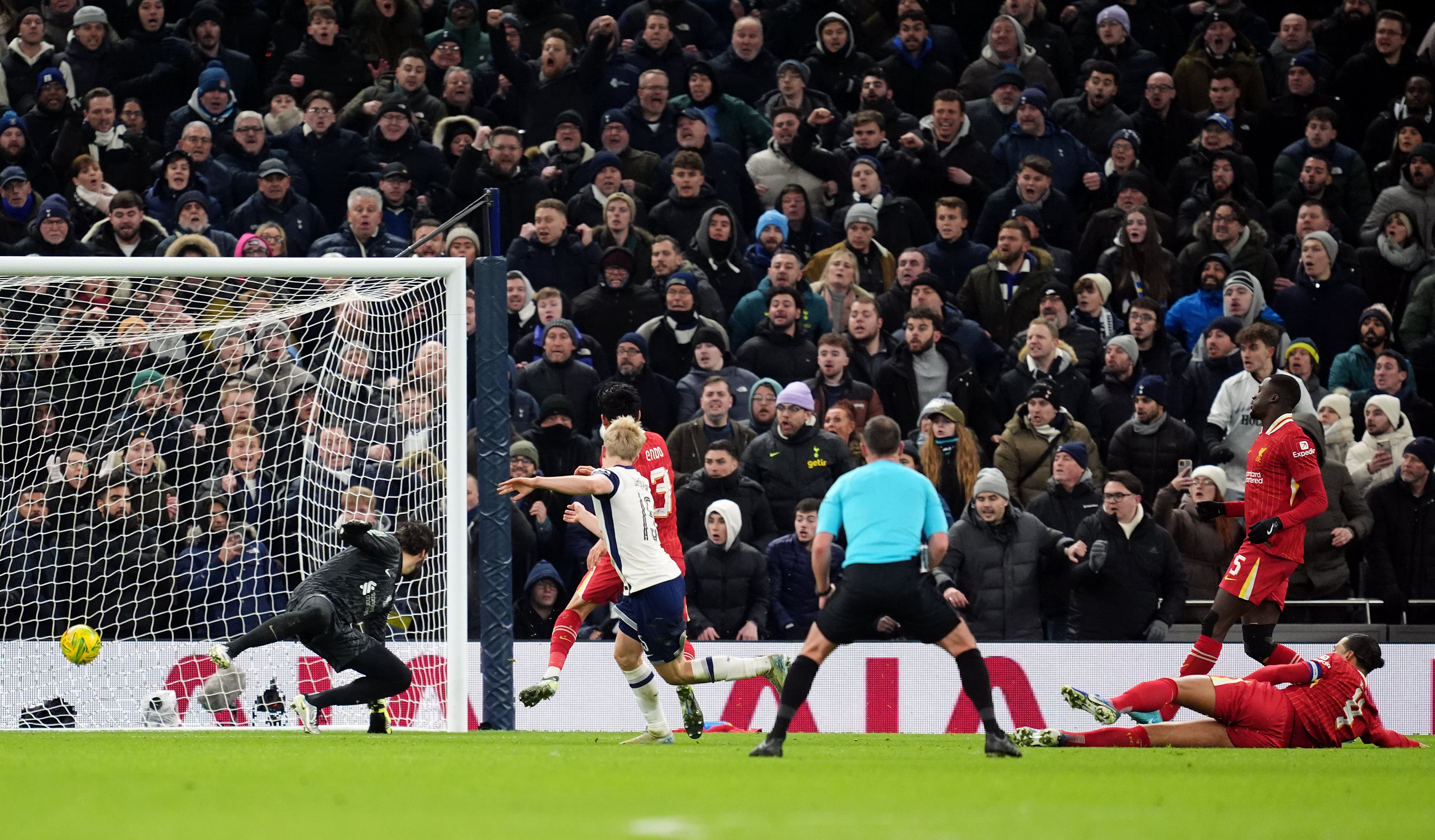 Lucas Bergvall scores the winner (Adam Davy/PA)