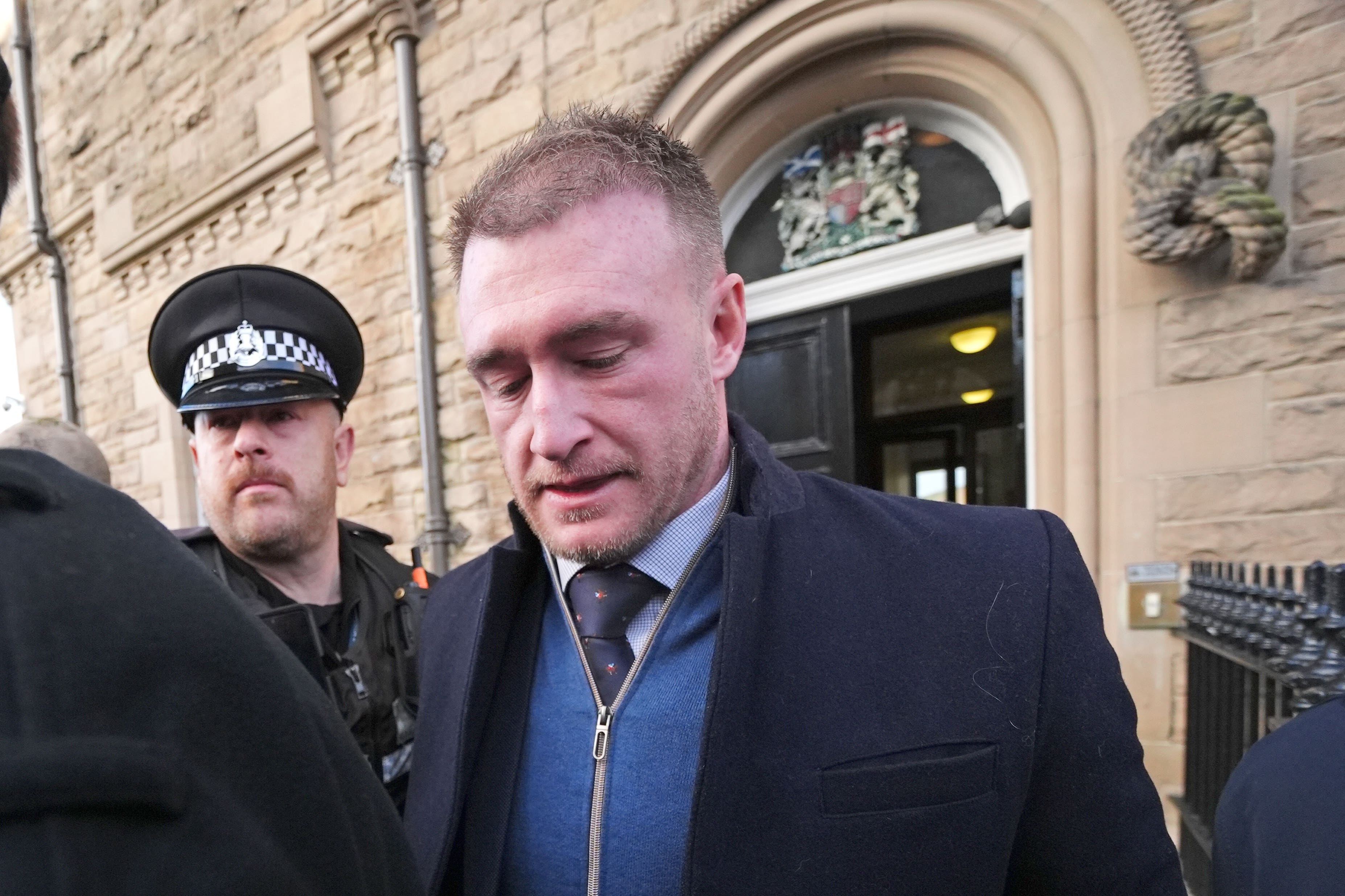 Former Scotland rugby union captain Stuart Hogg was sentenced at Selkirk Sheriff Court on Thursday (Andrew Milligan/PA)