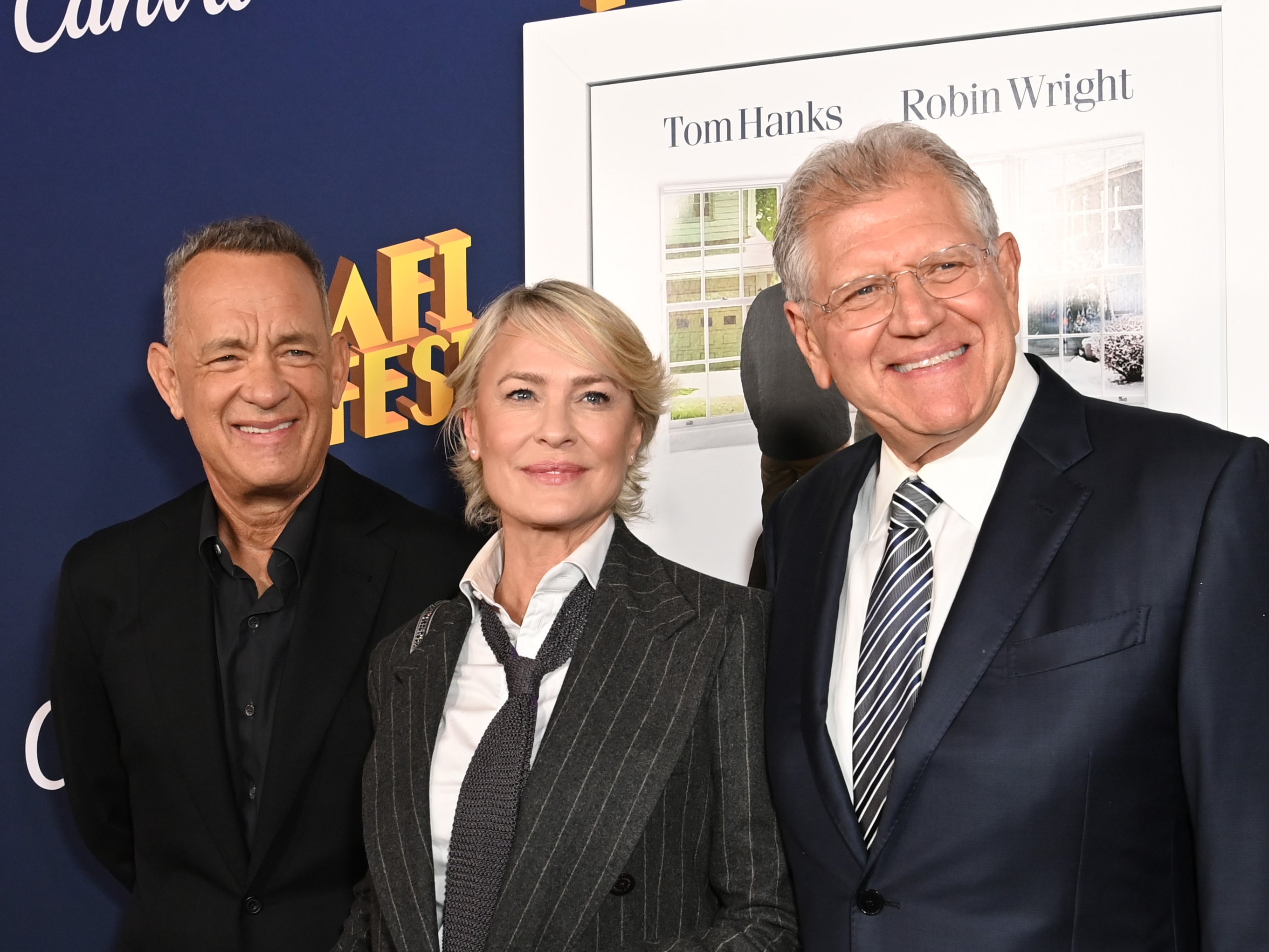 Robert Zemeckis has reunited with ‘Forrest Gump’ stars Tom Hanks and Robin Wright for ‘Here’