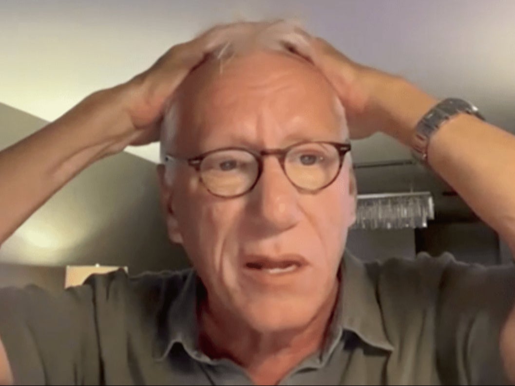 James Woods grew emotional while talking about losing his home in the wildfires