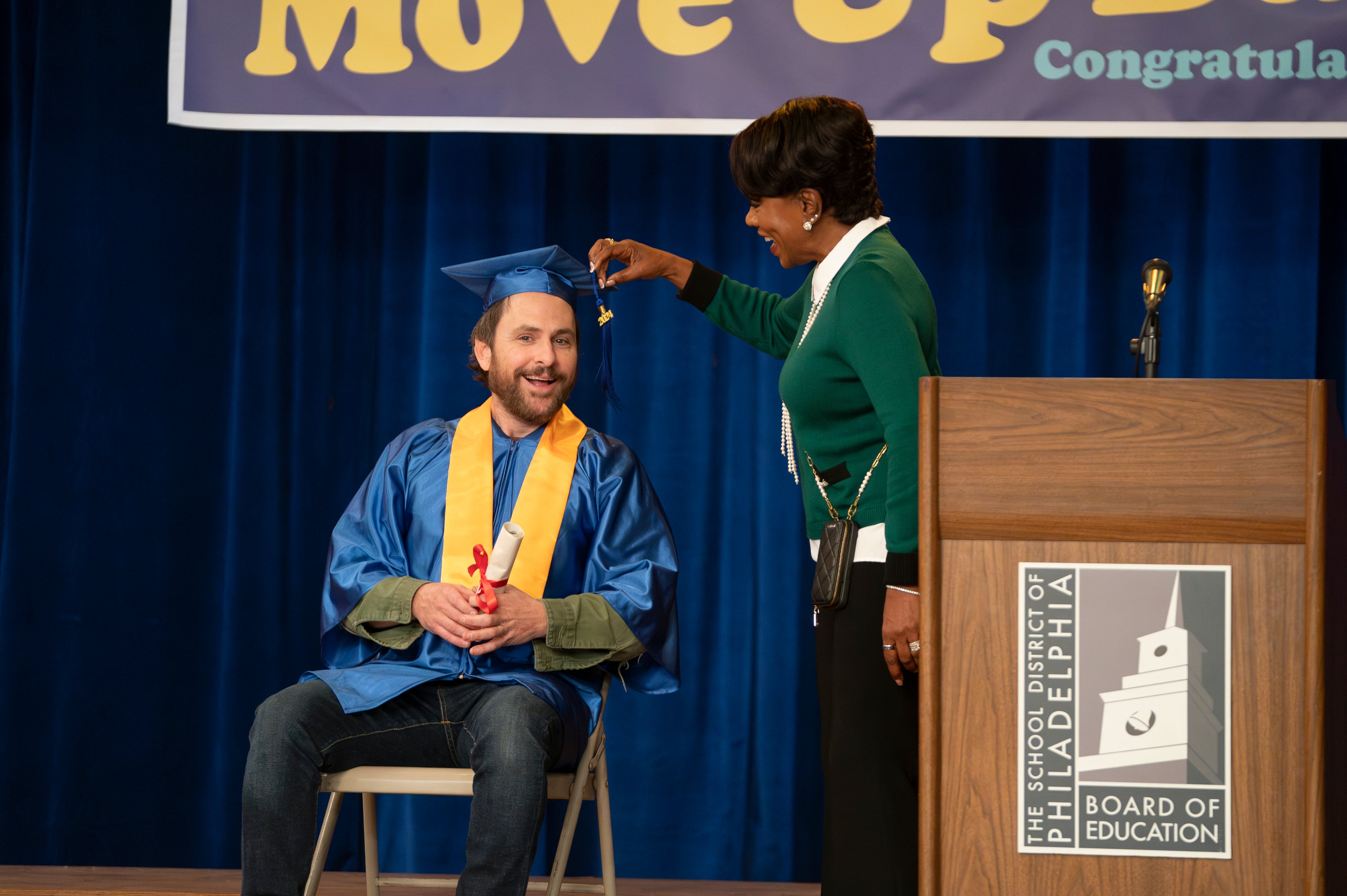 Charlie Day as Charlie and Sheryl Lee Ralph as Barbara in ‘Abbott Elementary’