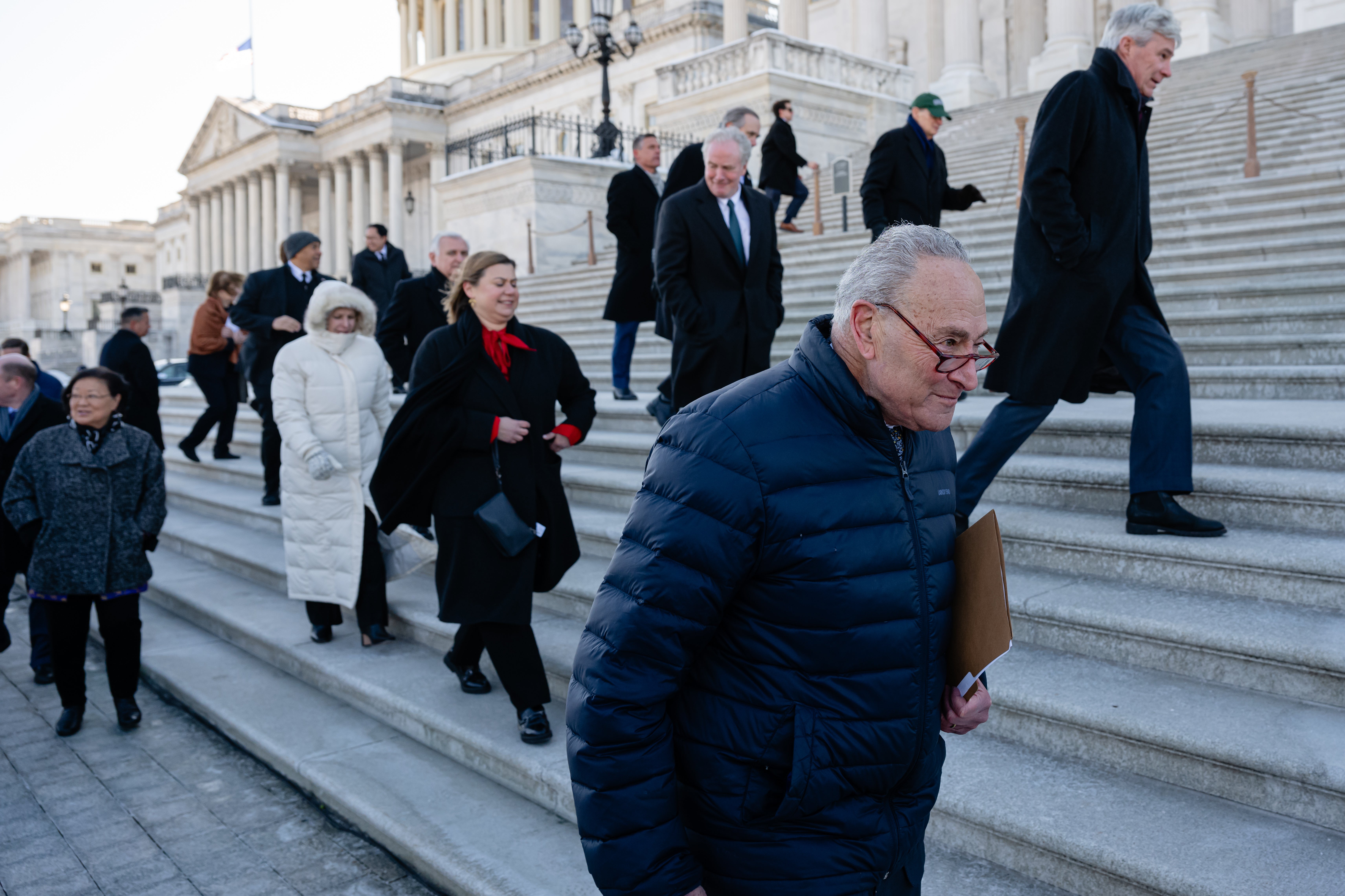 Senate Minority Leader Chuck Schumer agreed to advance immigration legislation that civil rights groups fear will open the door for Donald Trump’s mass deportation agenda