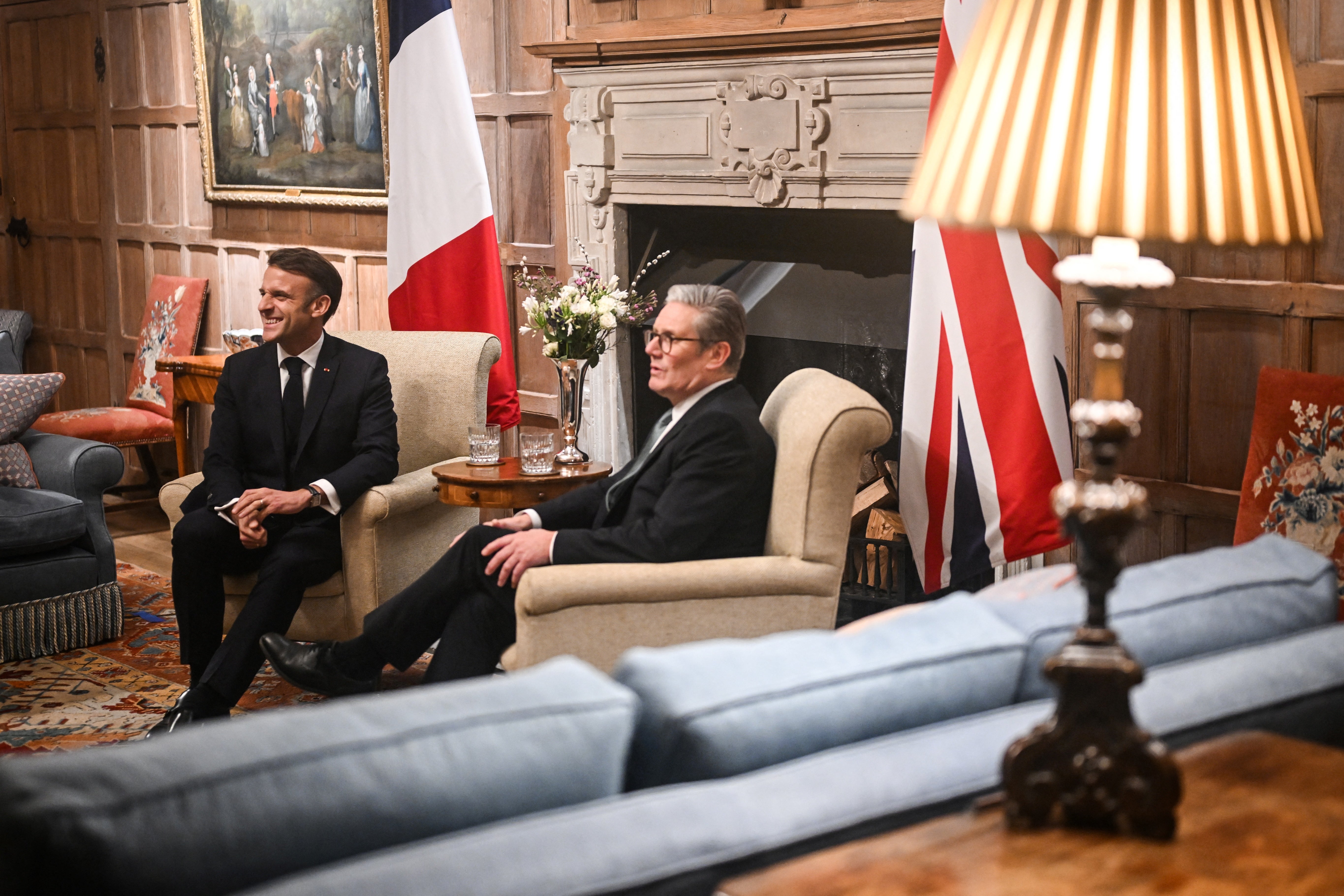 Keir Starmer said it was a “privilege” to host Mr Macron