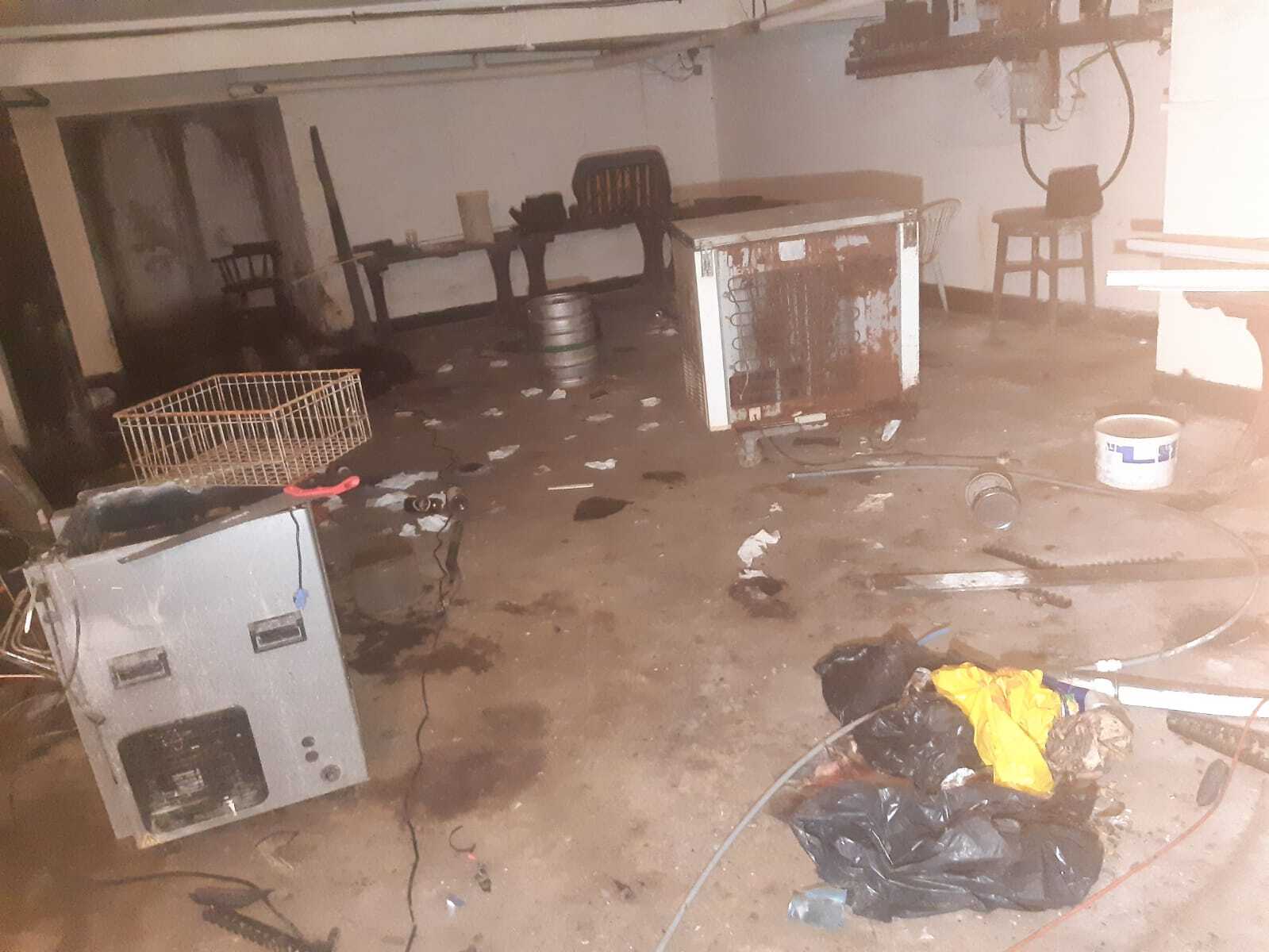 The basement of a disused wine bar in east London where Bigg’s body was found