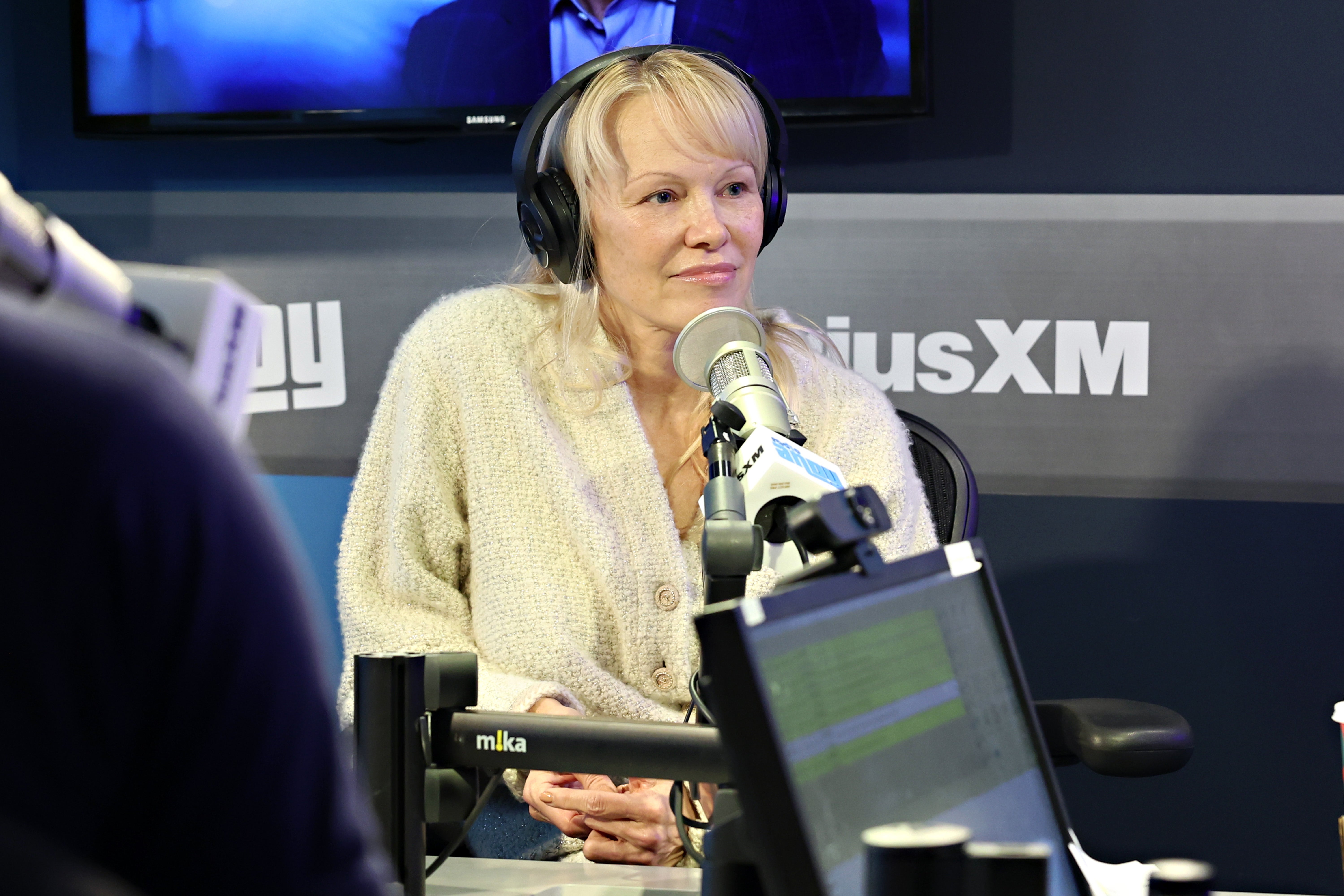 Pamela Anderson appearing on SiriusXM ‘Andy Cohen Live’