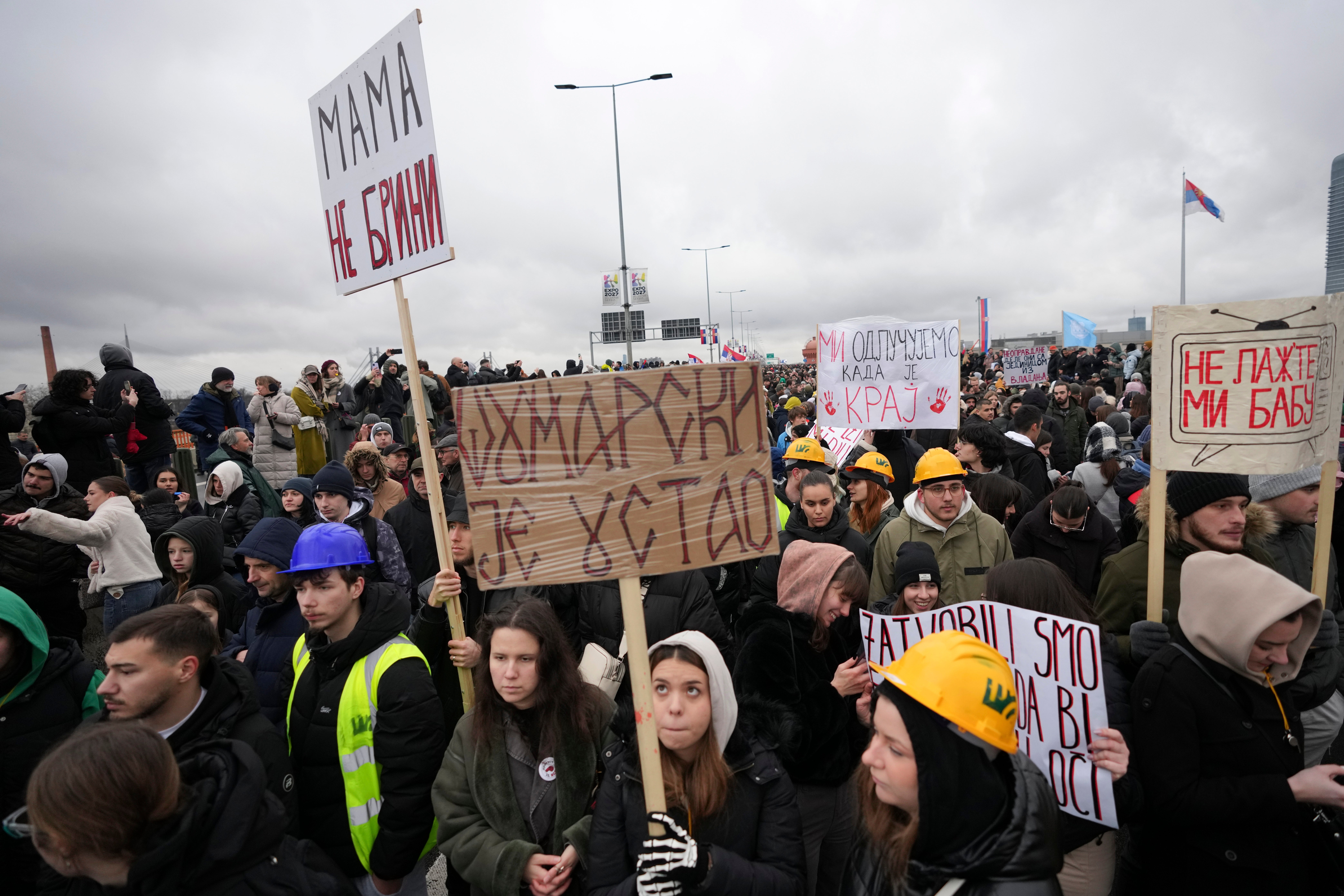 Serbia Roof Collapse Protest