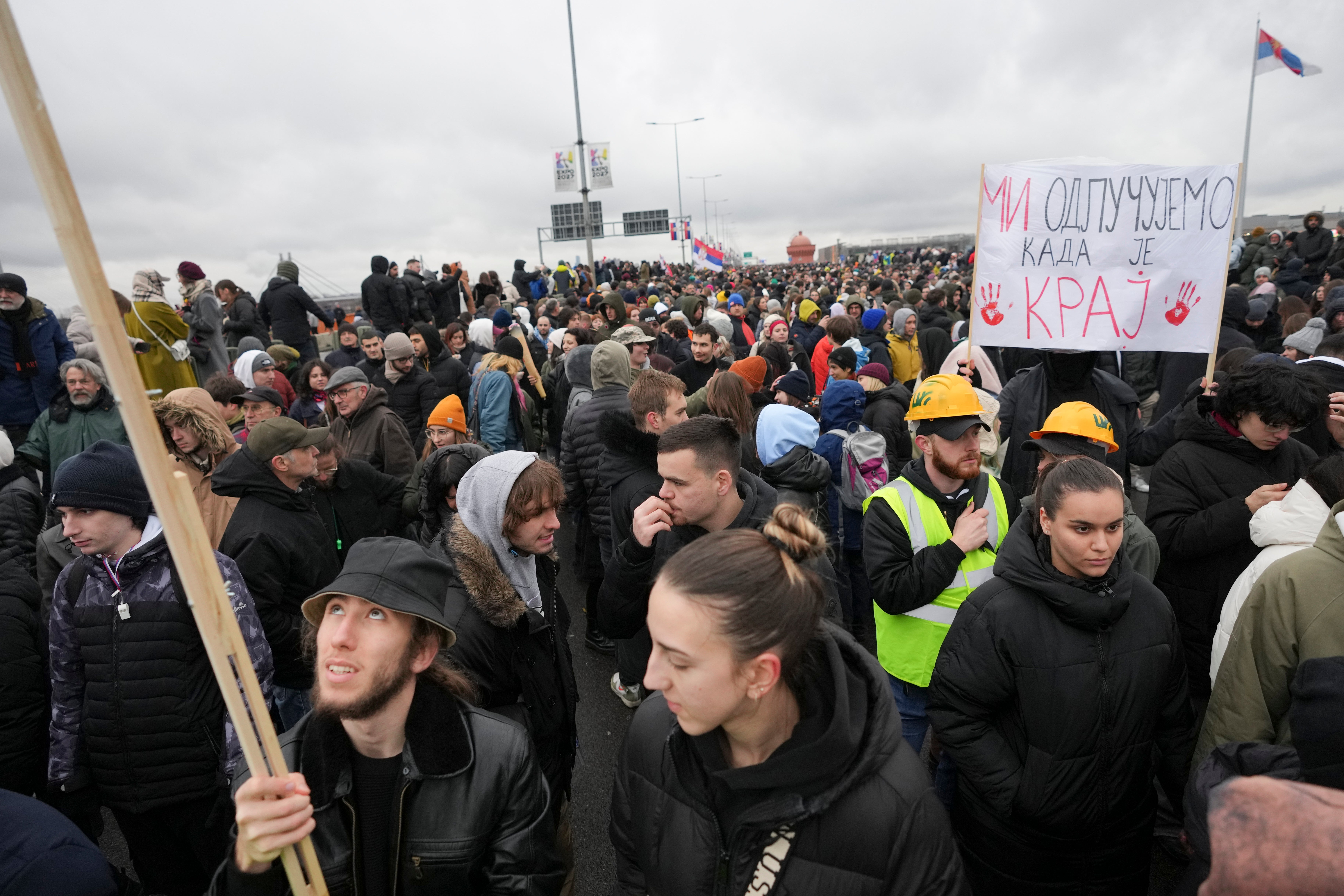 Serbia Roof Collapse Protest