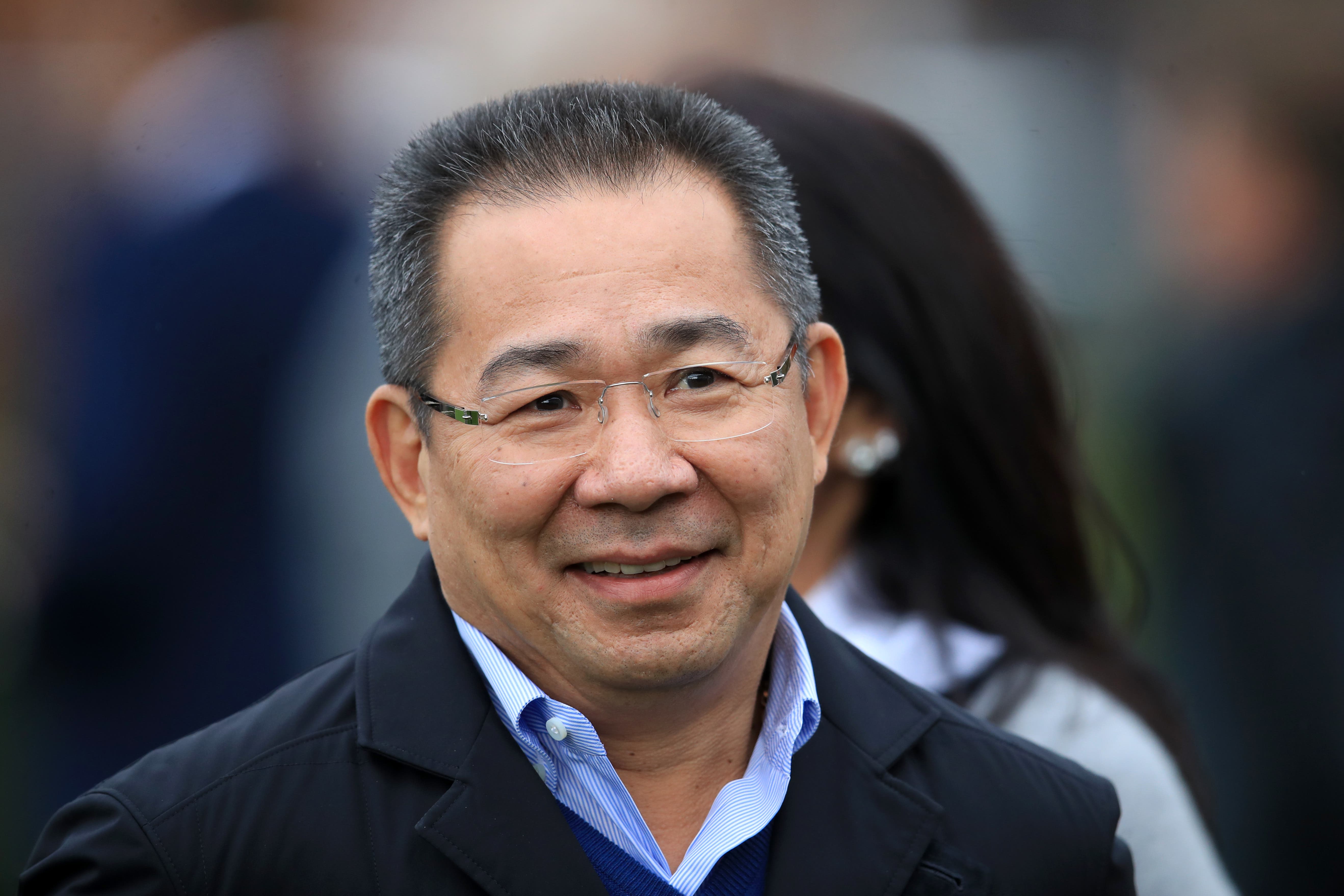 Vichai Srivaddhanaprabha and four others were killed when the aircraft crashed shortly after taking off from the club’s King Power Stadium (Mike Egerton/PA)