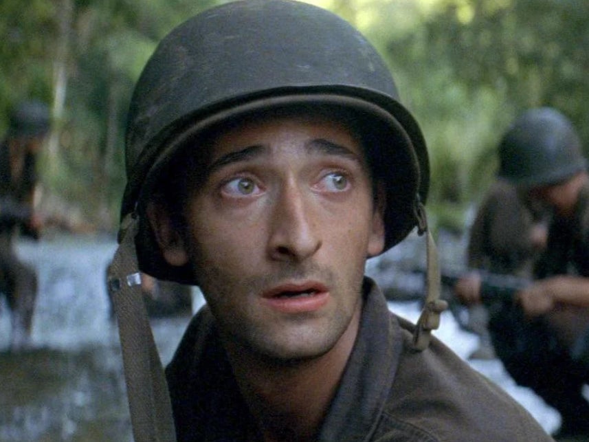 Adrien Brody in ‘The Thin Red Line’