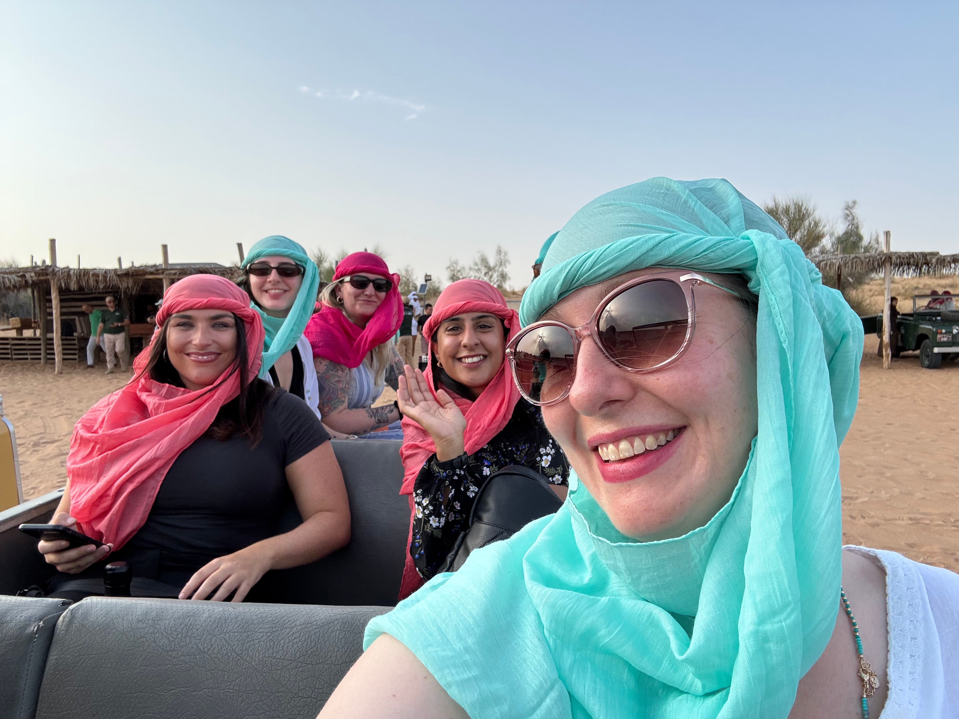 Enjoying a desert safari