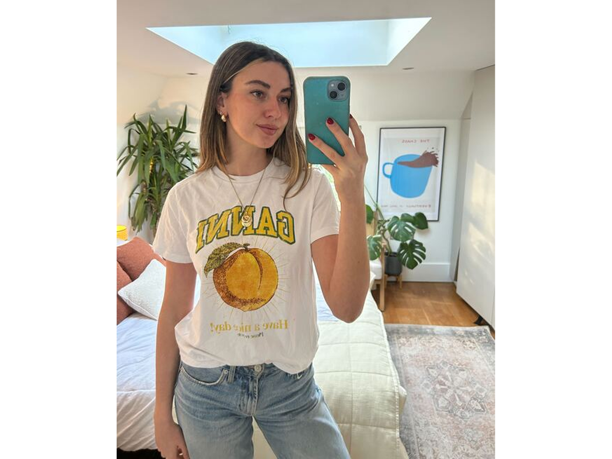 ganni white t shirts