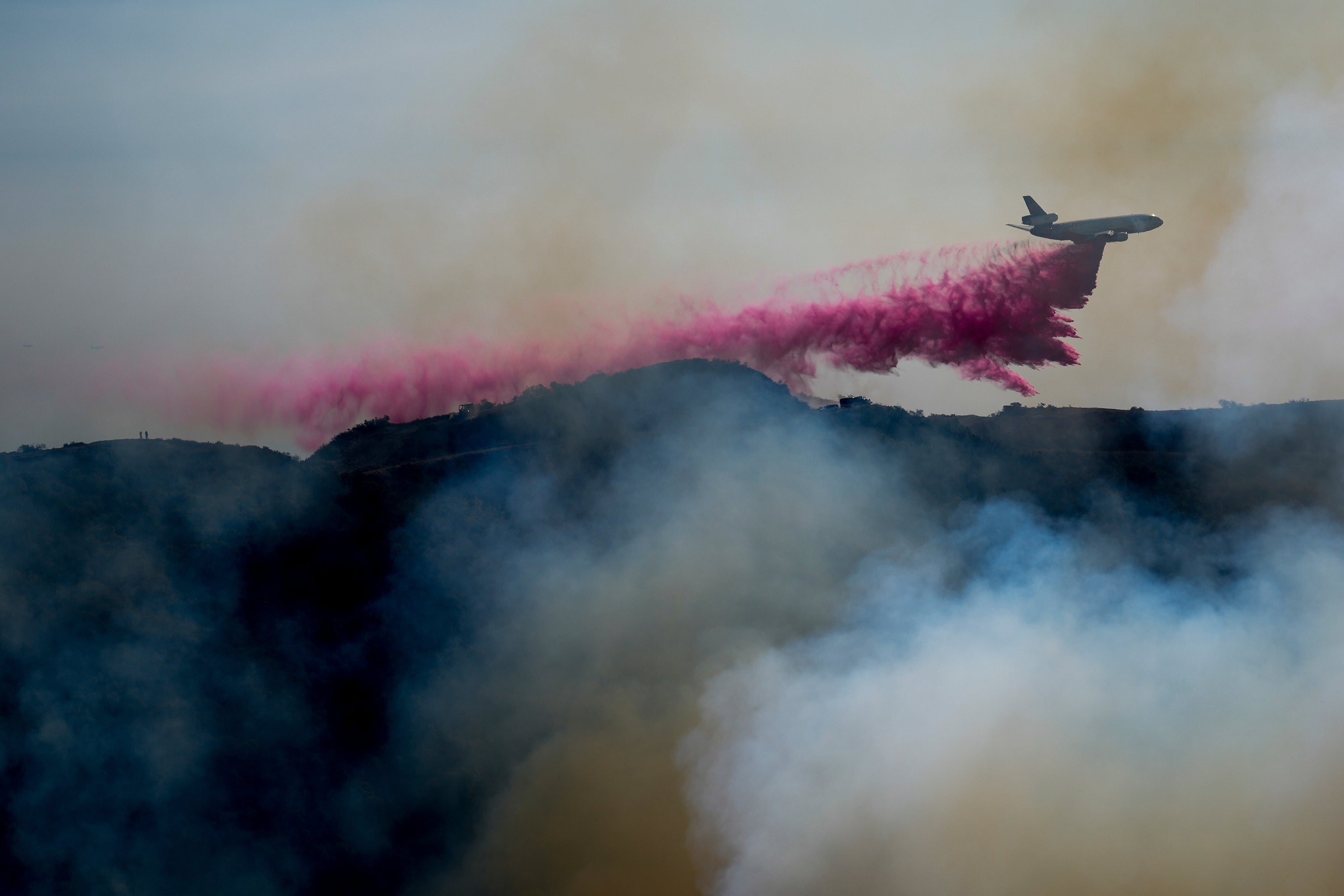California Wildfires Fire Retardant