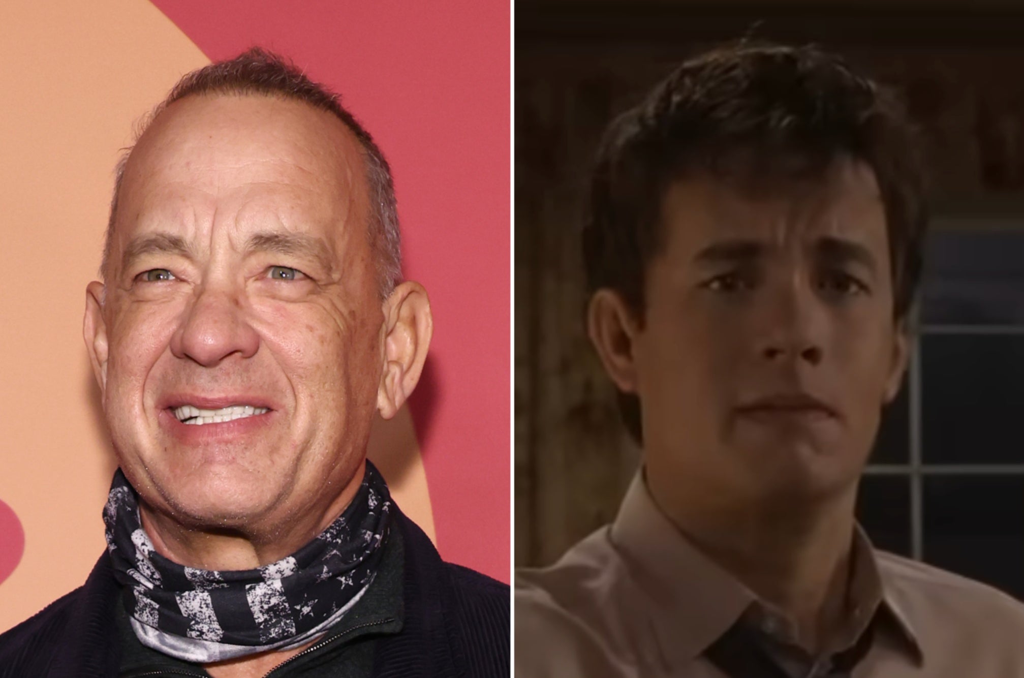Hanks appears decades younger in the new film