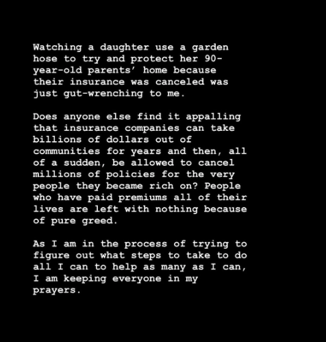 Tyler Perry called out the ‘appalling’ conduct of insurance companies